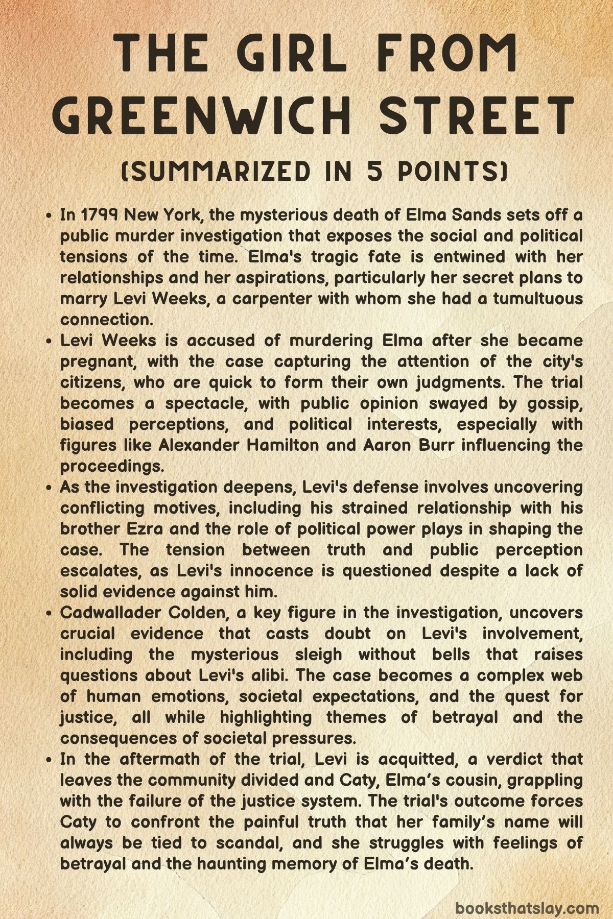 The Girl From Greenwich Street Summary