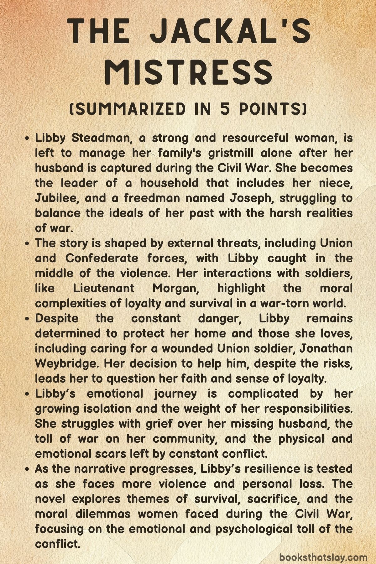 The Jackal's Mistress Summary