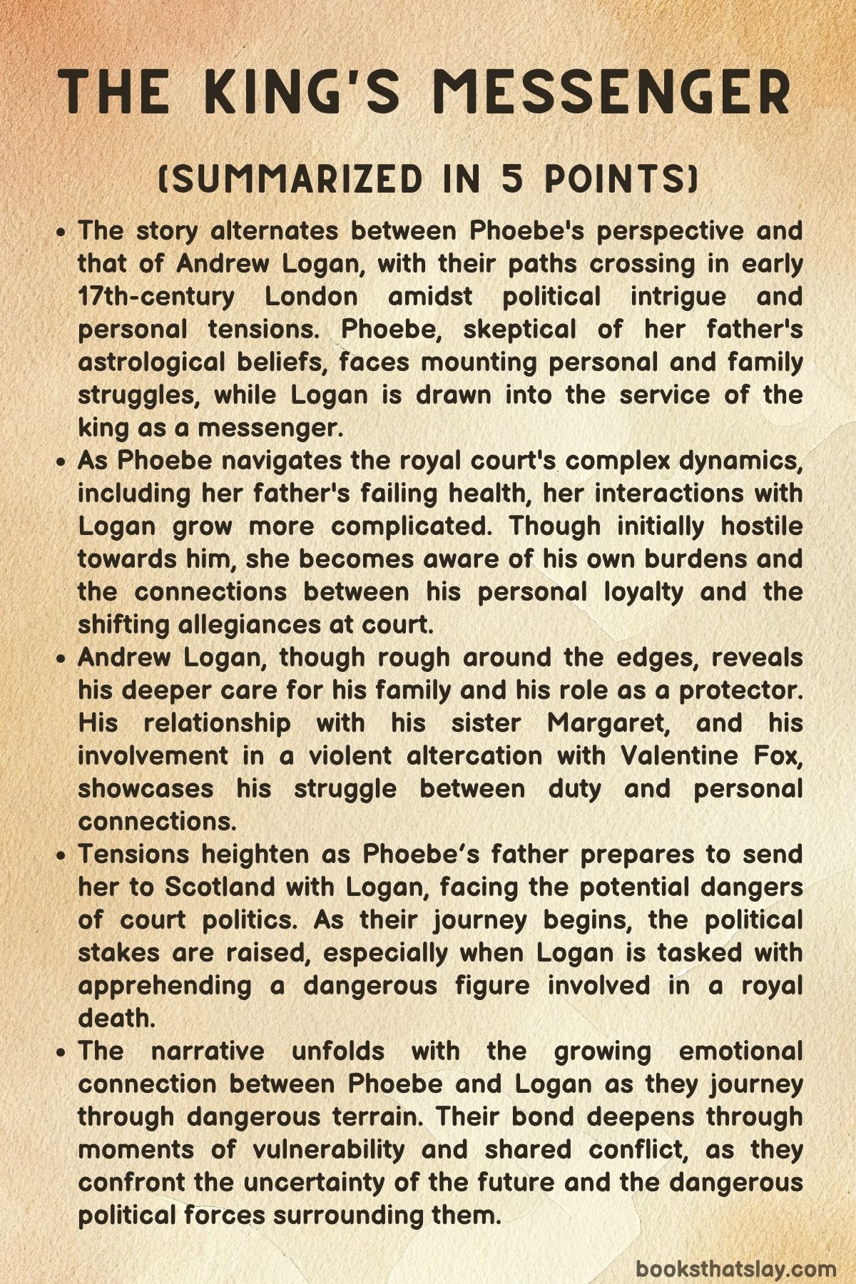The Kings Messenger Summary