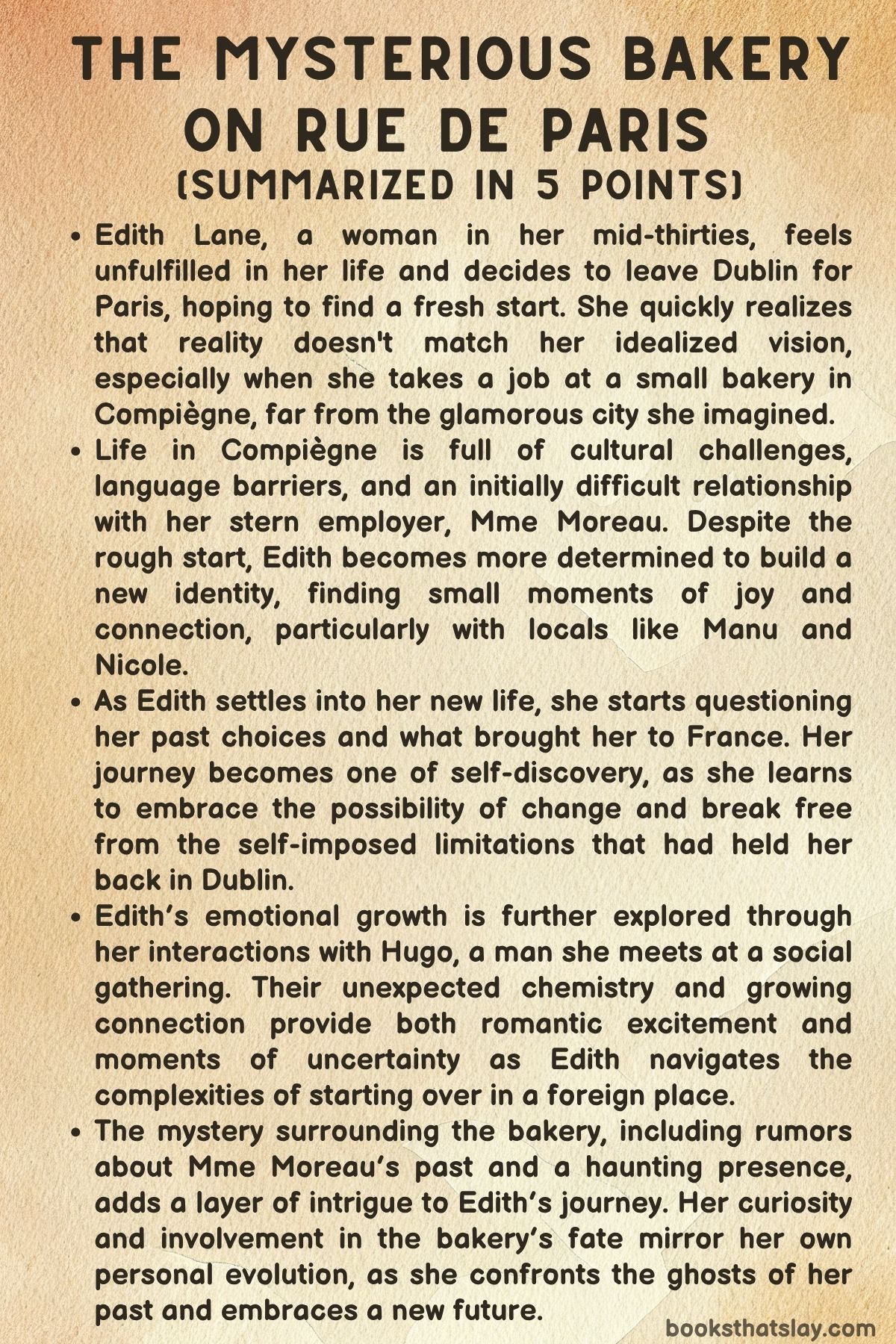 The Mysterious Bakery on Rue de Paris Summary