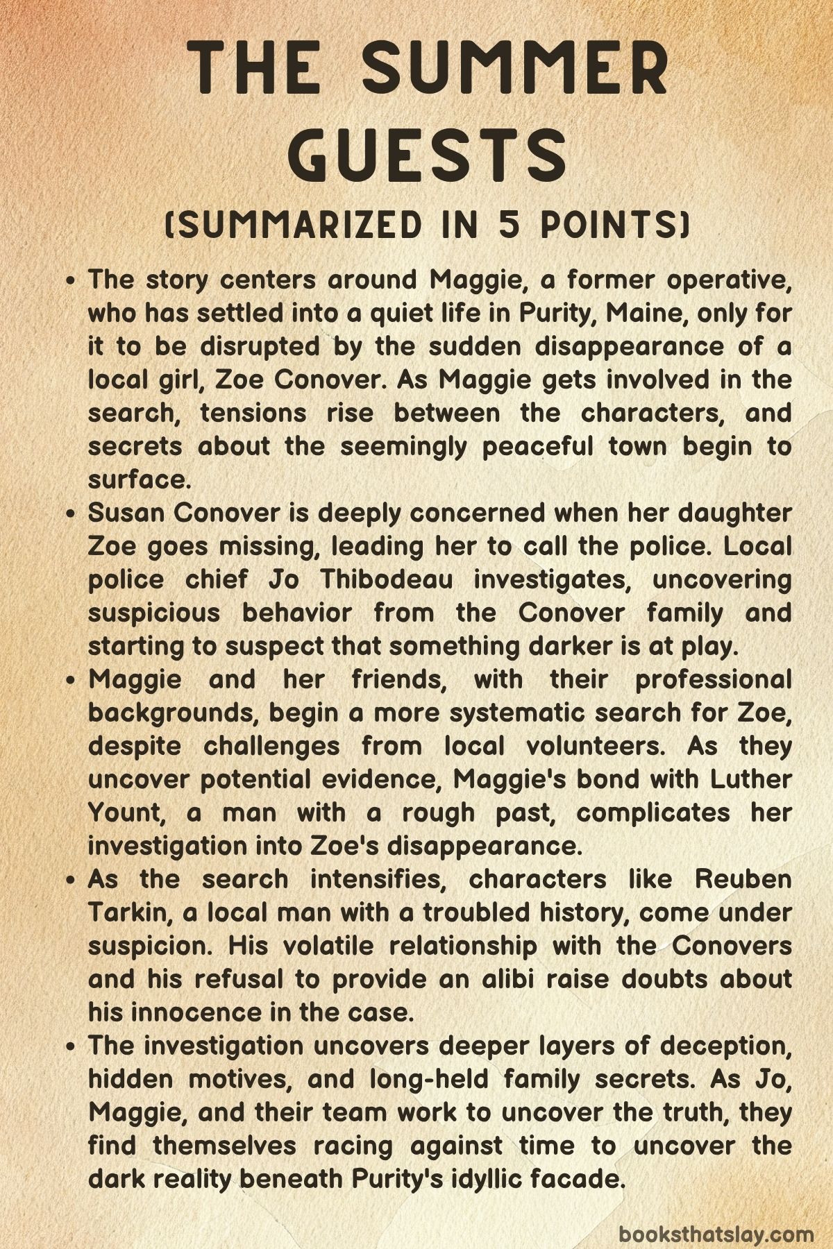 The Summer Guests by Tess Gerritsen Summary