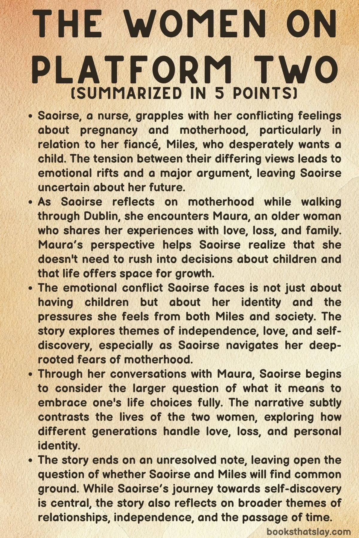 The Women on Platform Two Summary