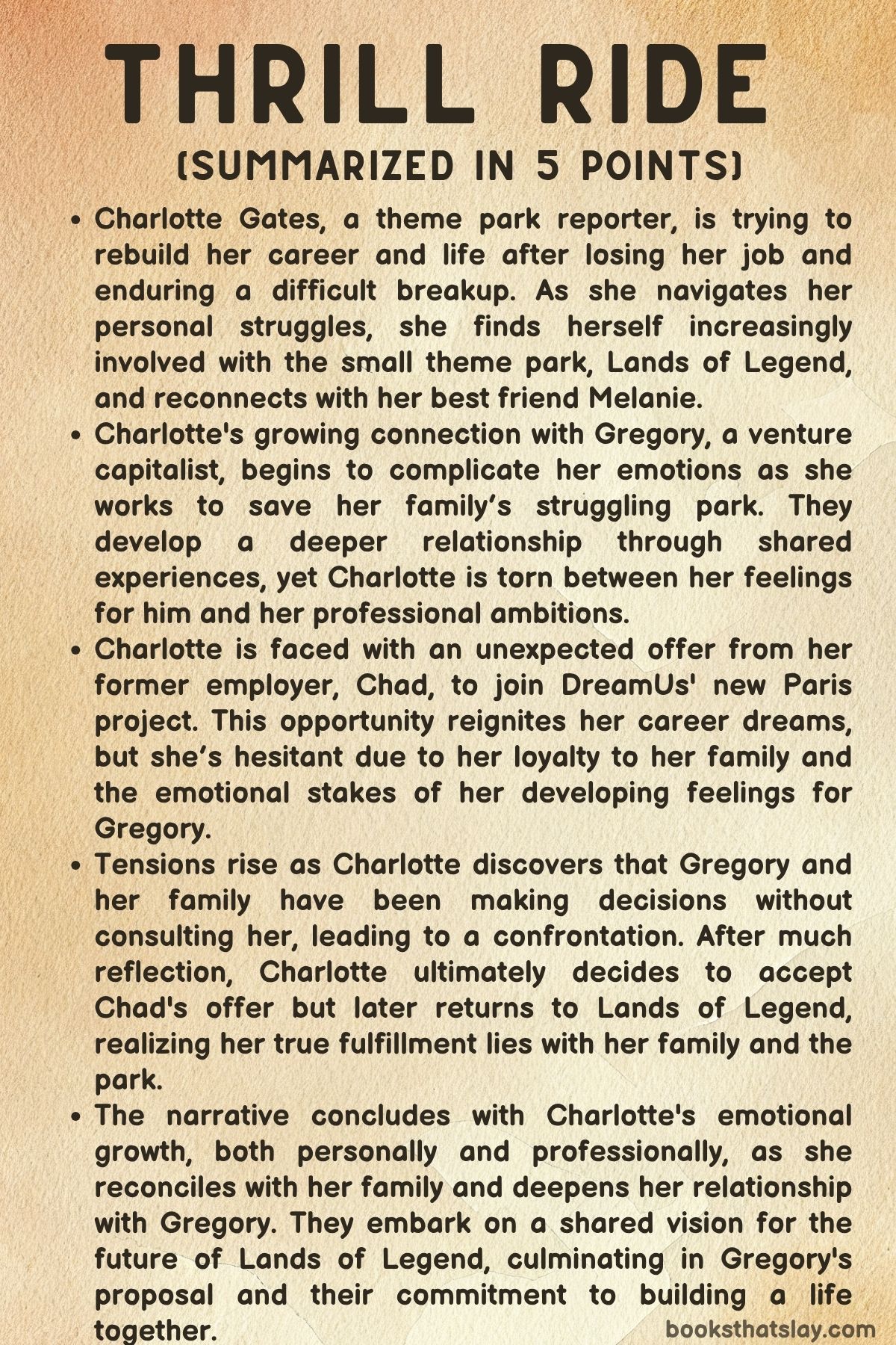 Thrill Ride by Amy Ratcliffe Summary