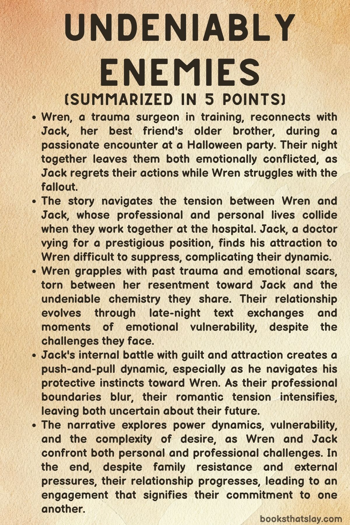 Undeniably Enemies Summary