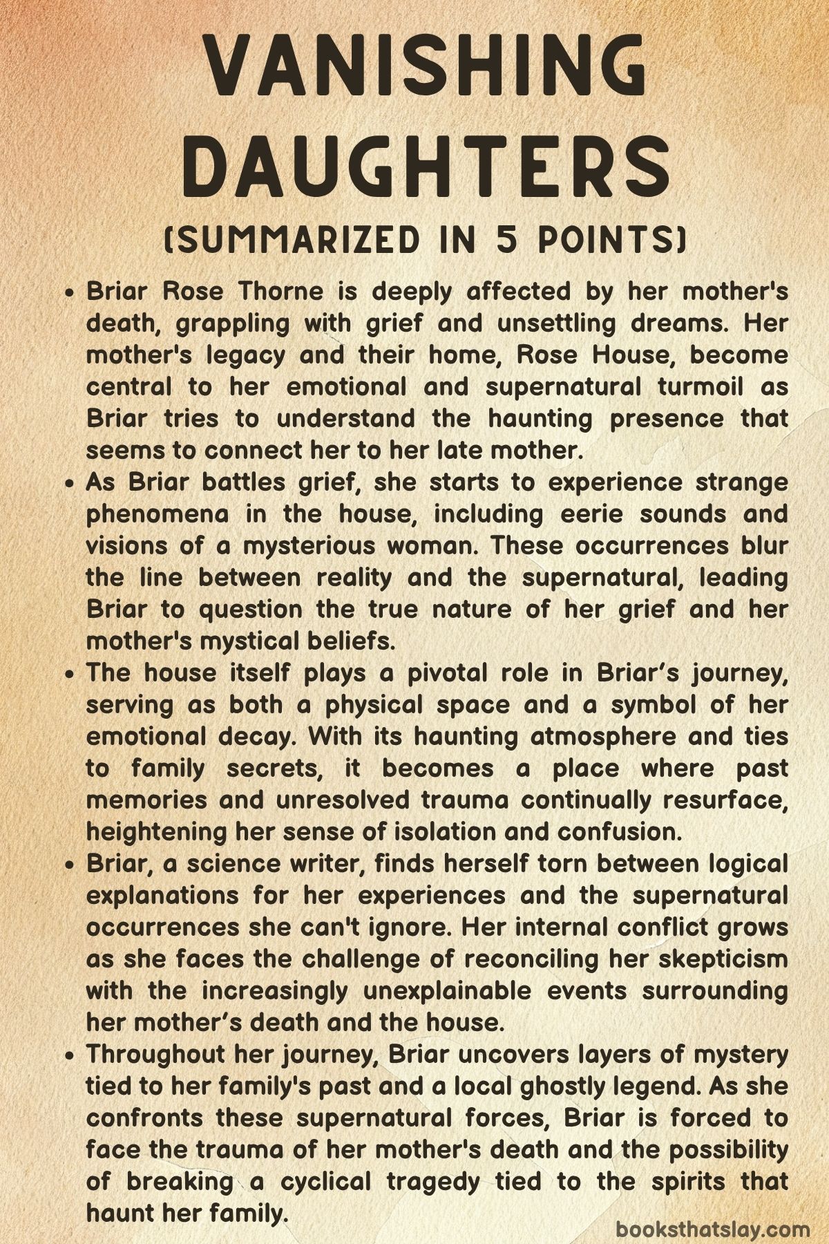 Vanishing Daughters Summary