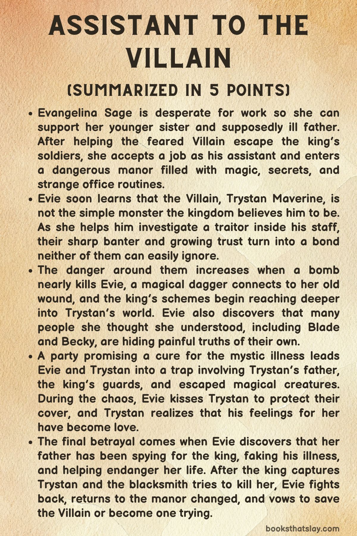 Assistant to the Villain Summary