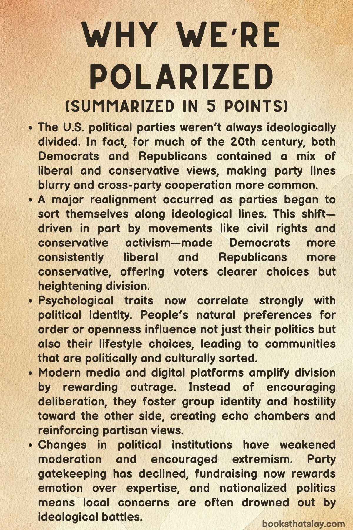 Why We're Polarized Summary