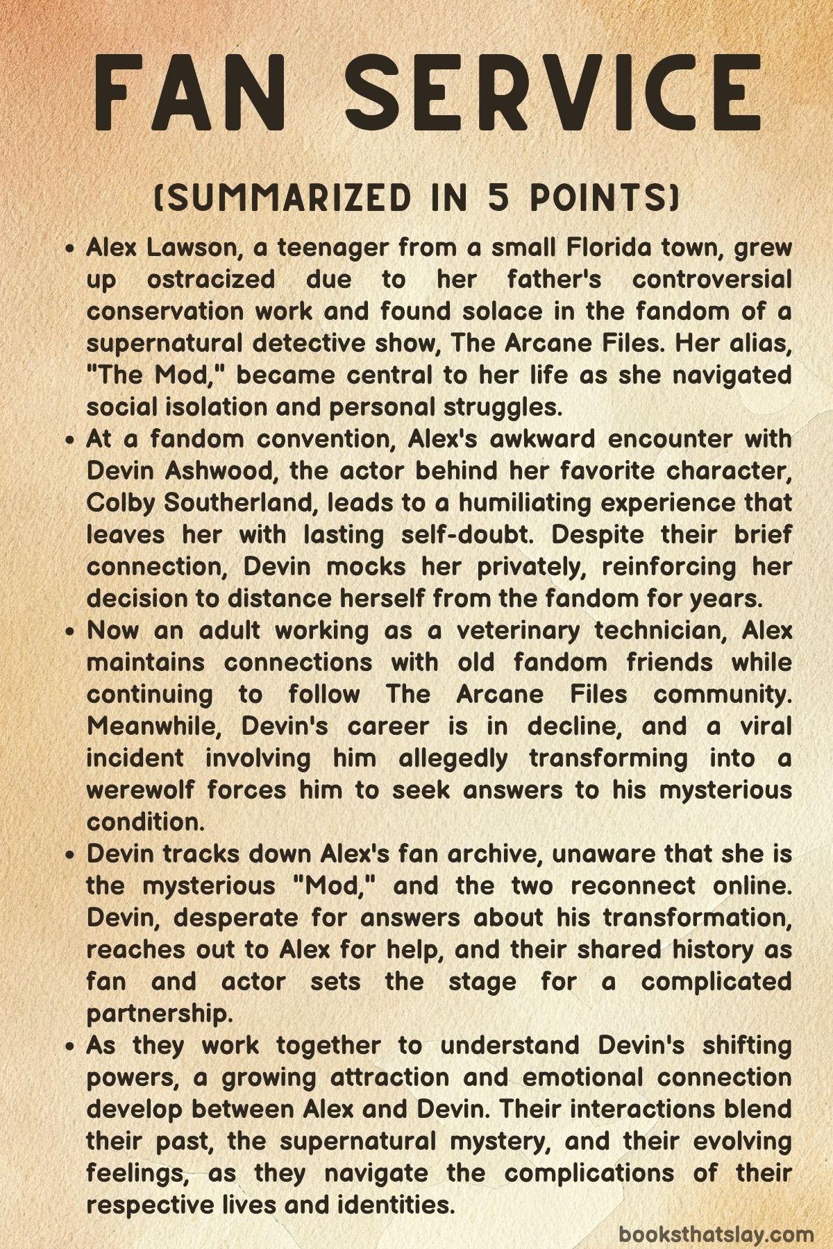 Fan Service by Rosie Danan Summary, Characters and Themes