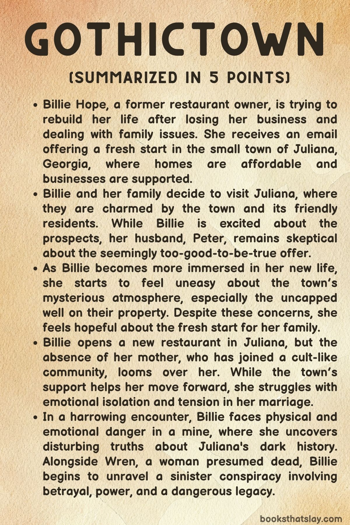 Gothictown Summary