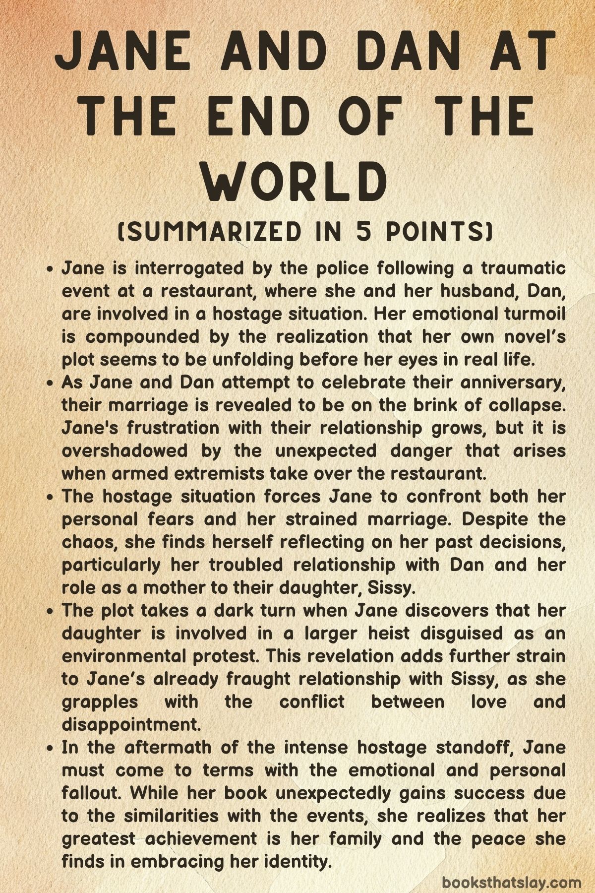 Jane and Dan at the End of the World Summary