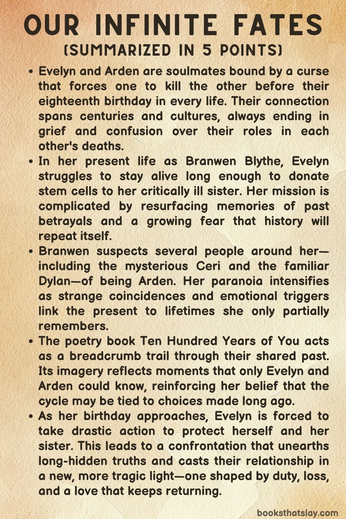 Our Infinite Fates Summary, Characters and Themes