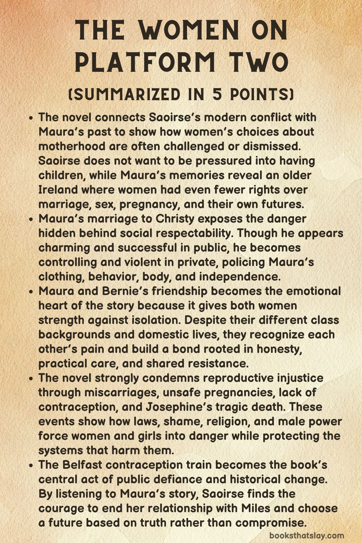 The Women on Platform Two Summary