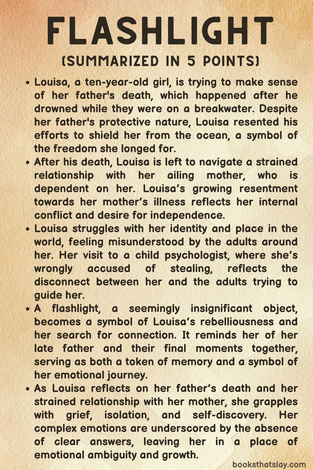 Flashlight by Susan Choi Summary