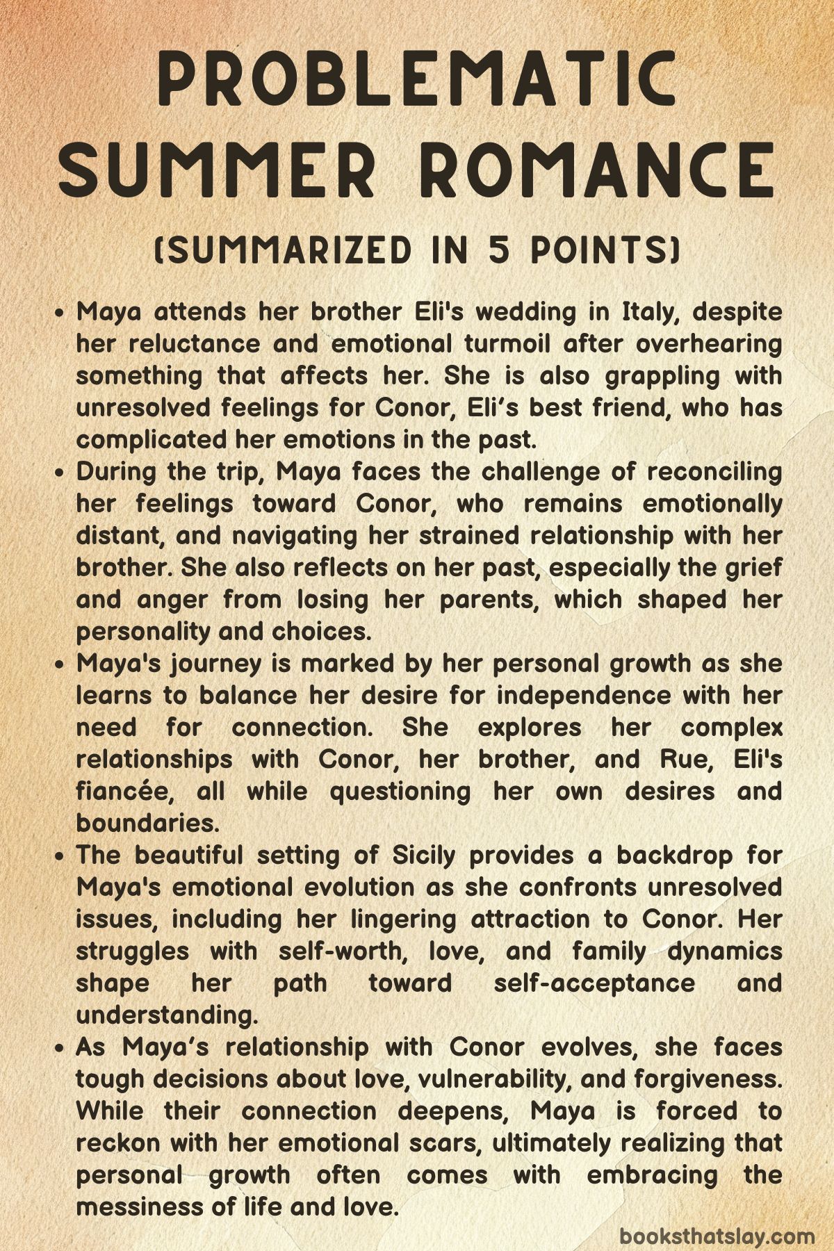 Problematic Summer Romance Summary