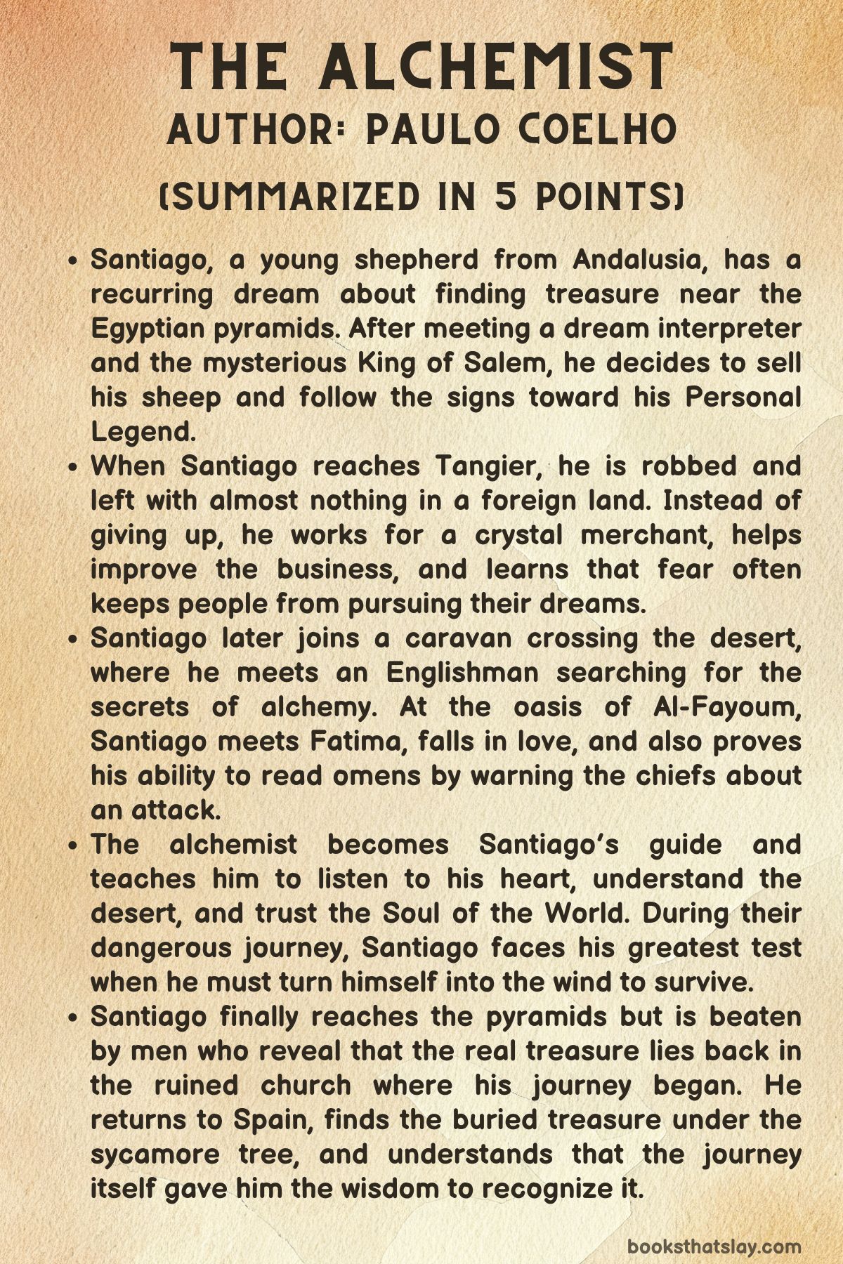 The Alchemist by Paulo Coelho Summary