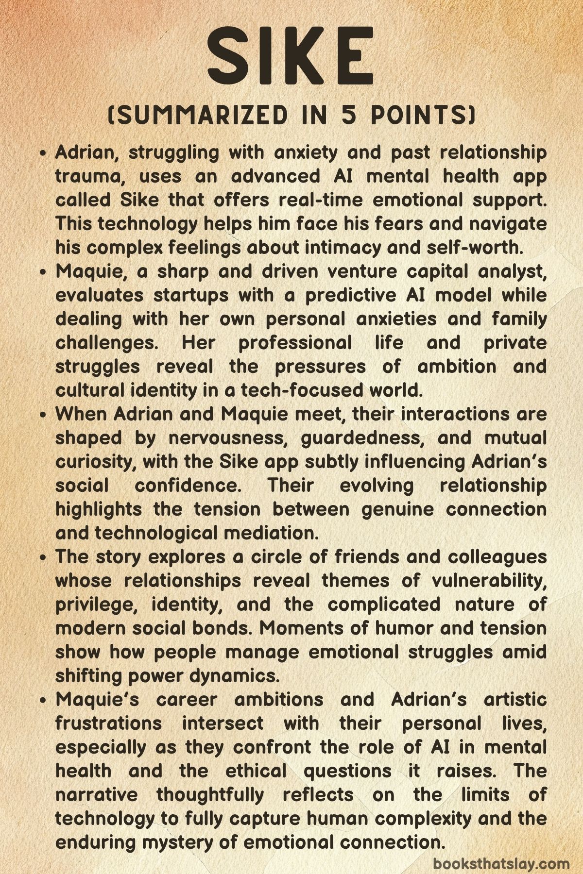 Sike by Fred Lunzer Summary