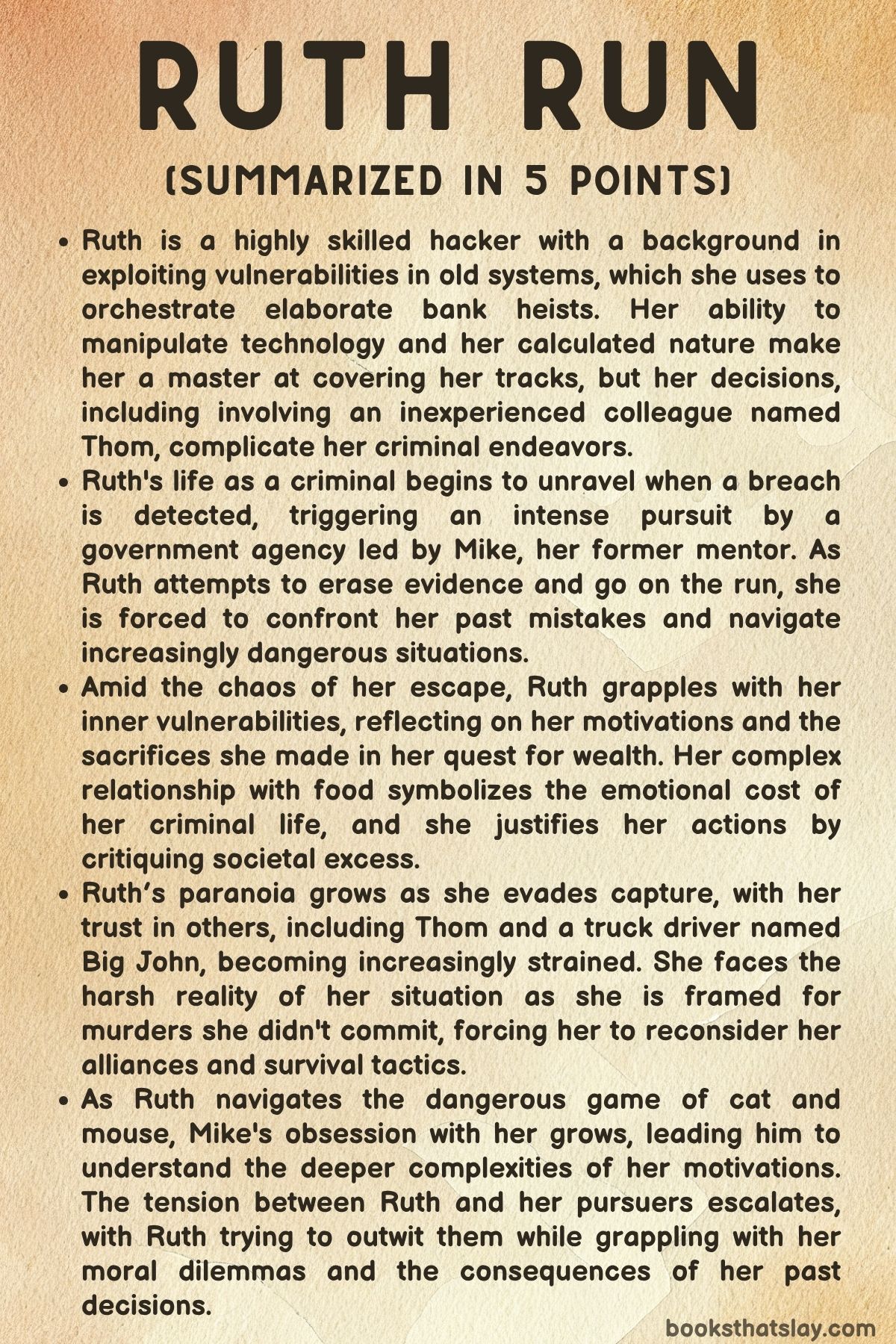 Ruth Run Summary