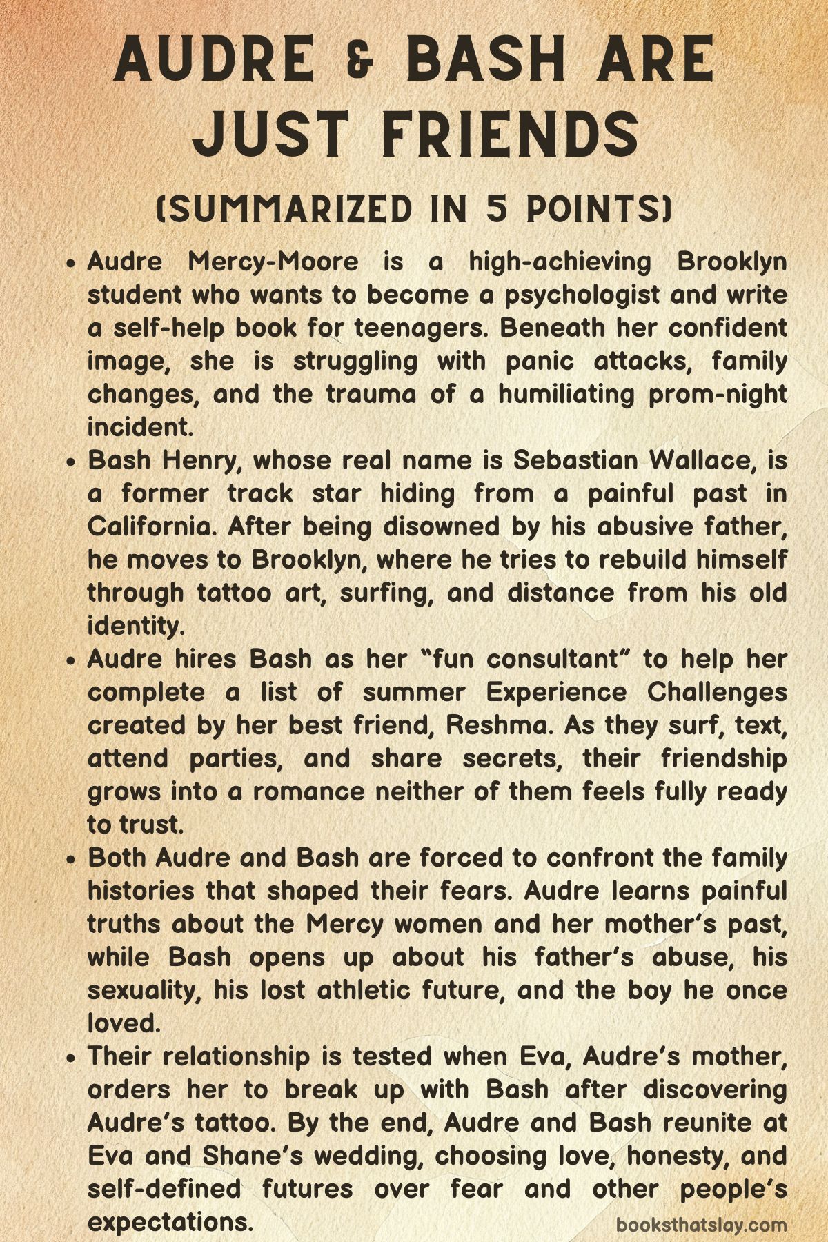 Audre and Bash Are Just Friends Summary