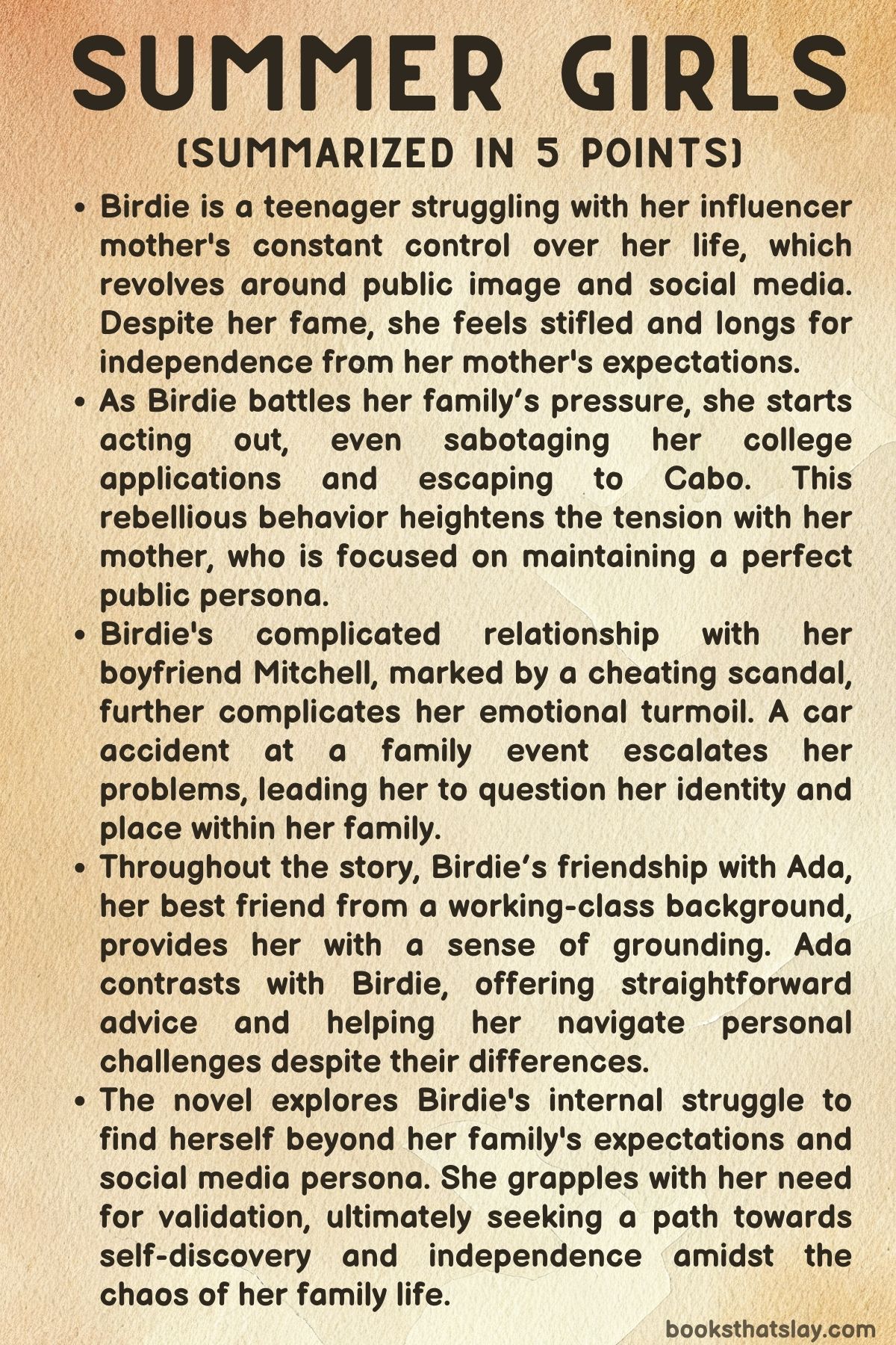 Summer Girls by Jennifer Dugan Summary