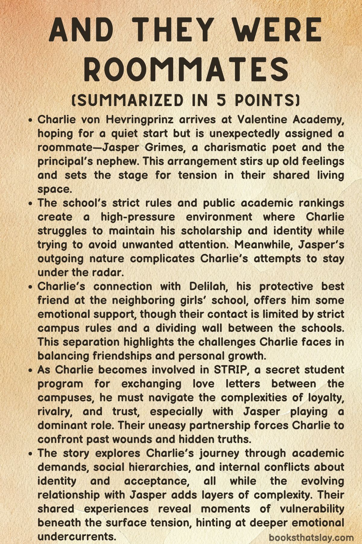 And they were Roommates Summary