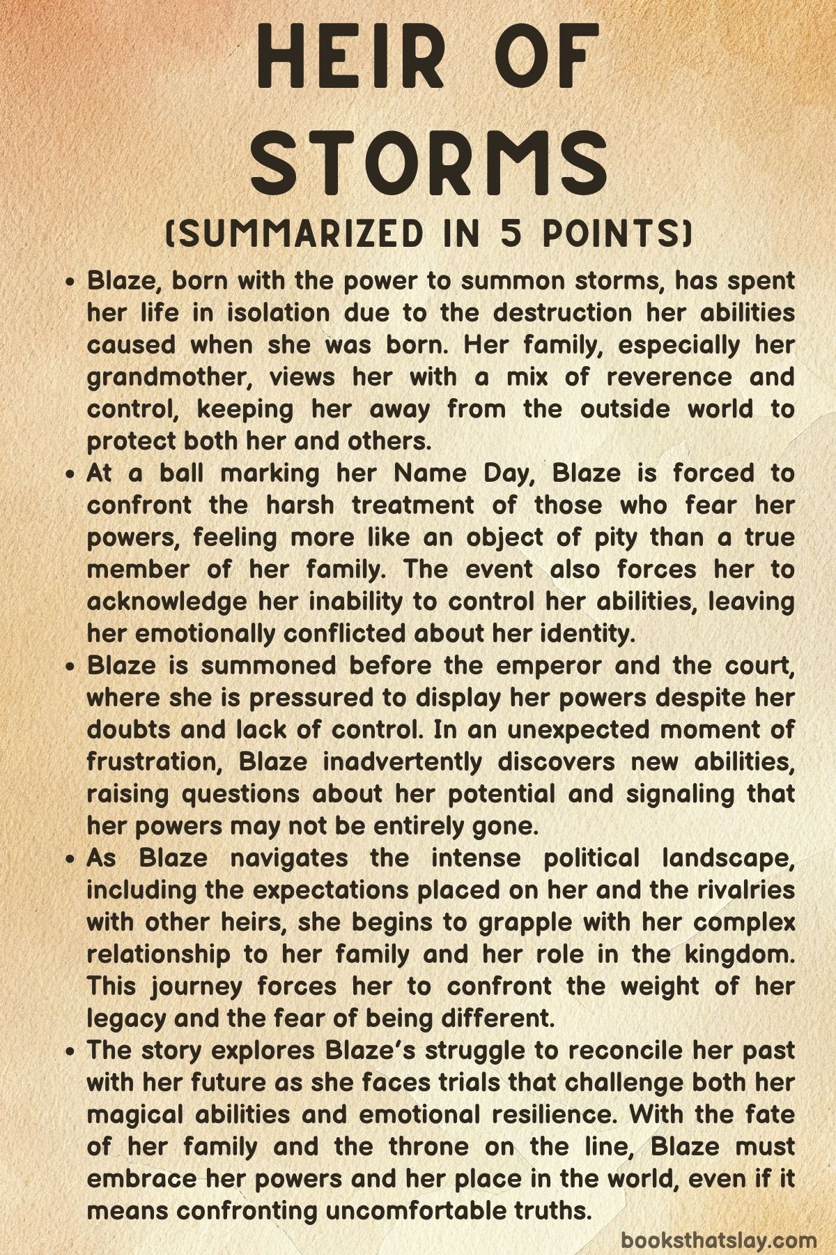 Heir of Storms Summary