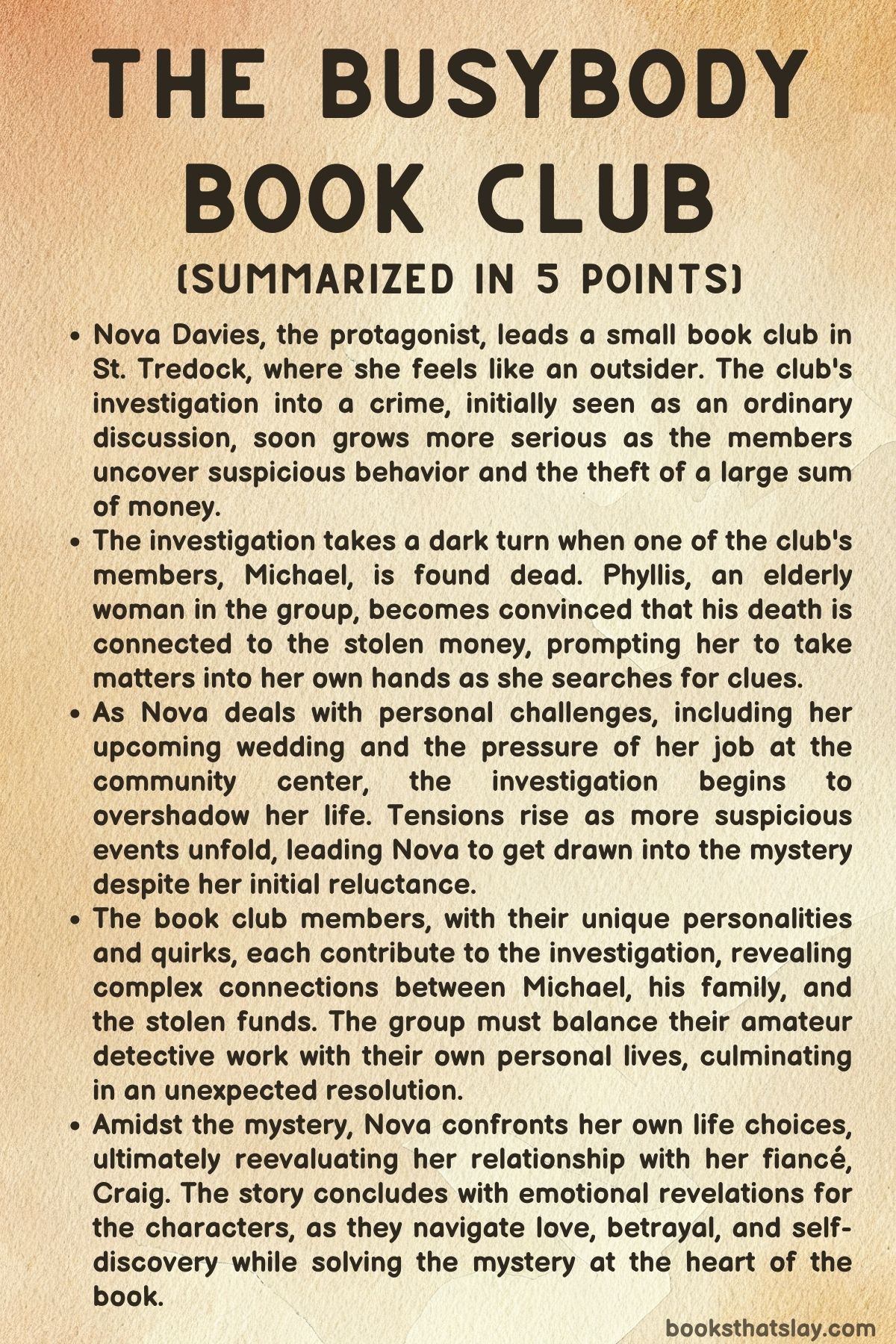 The Busybody Book Club Summary