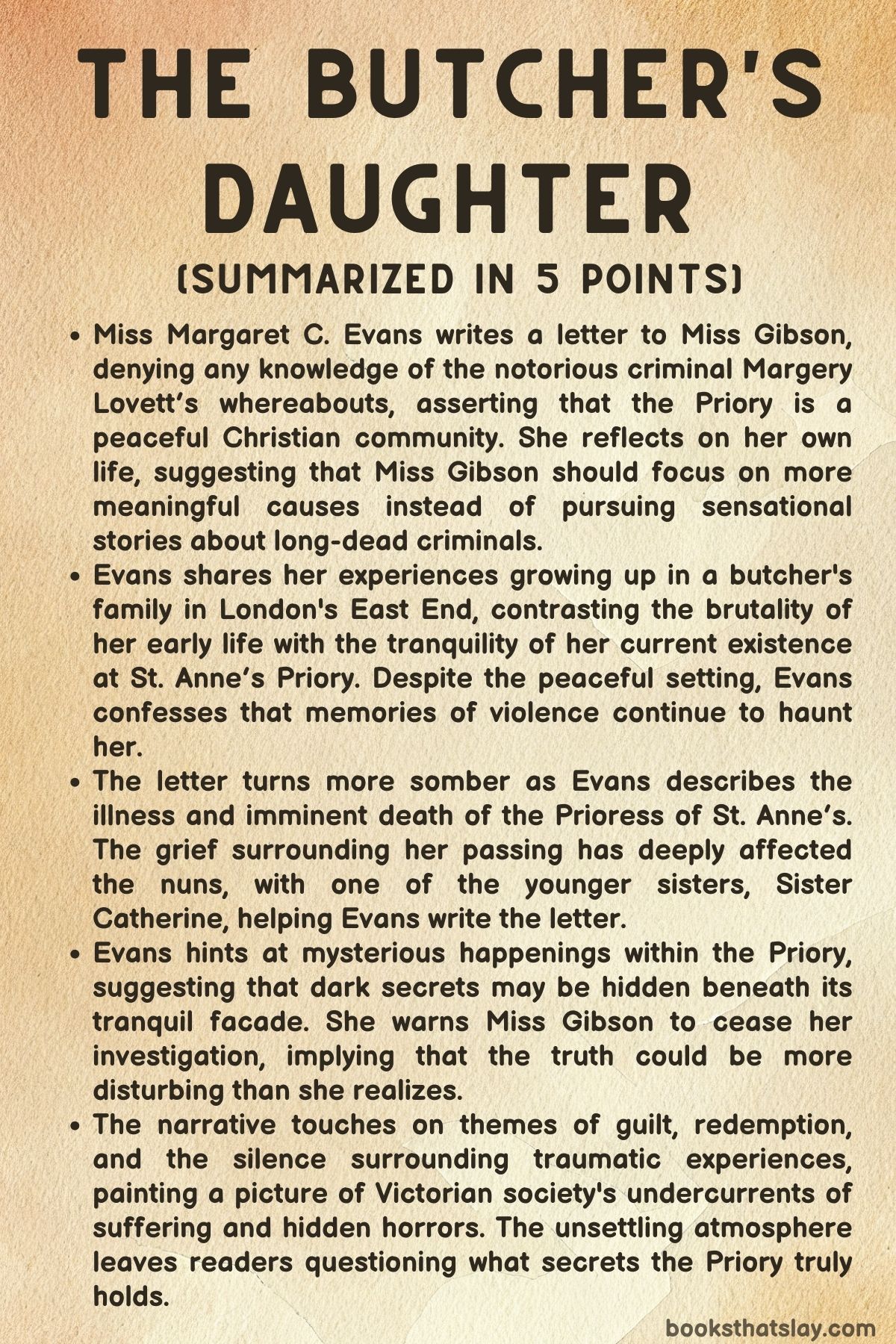 The Butcher's Daughter Summary