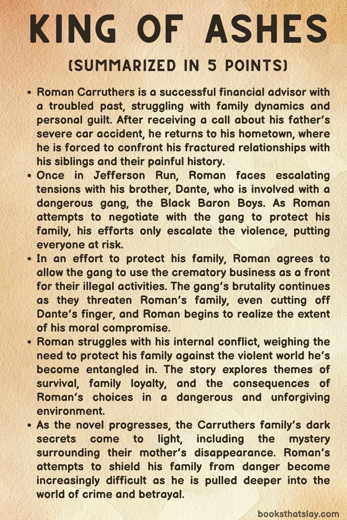 King of Ashes Summary