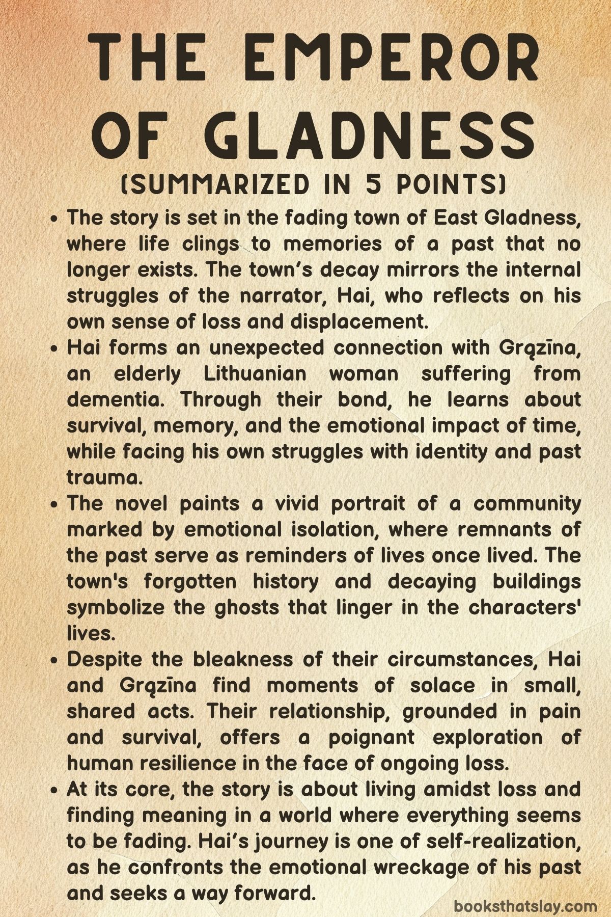 The Emperor of Gladness Summary, Characters and Themes
