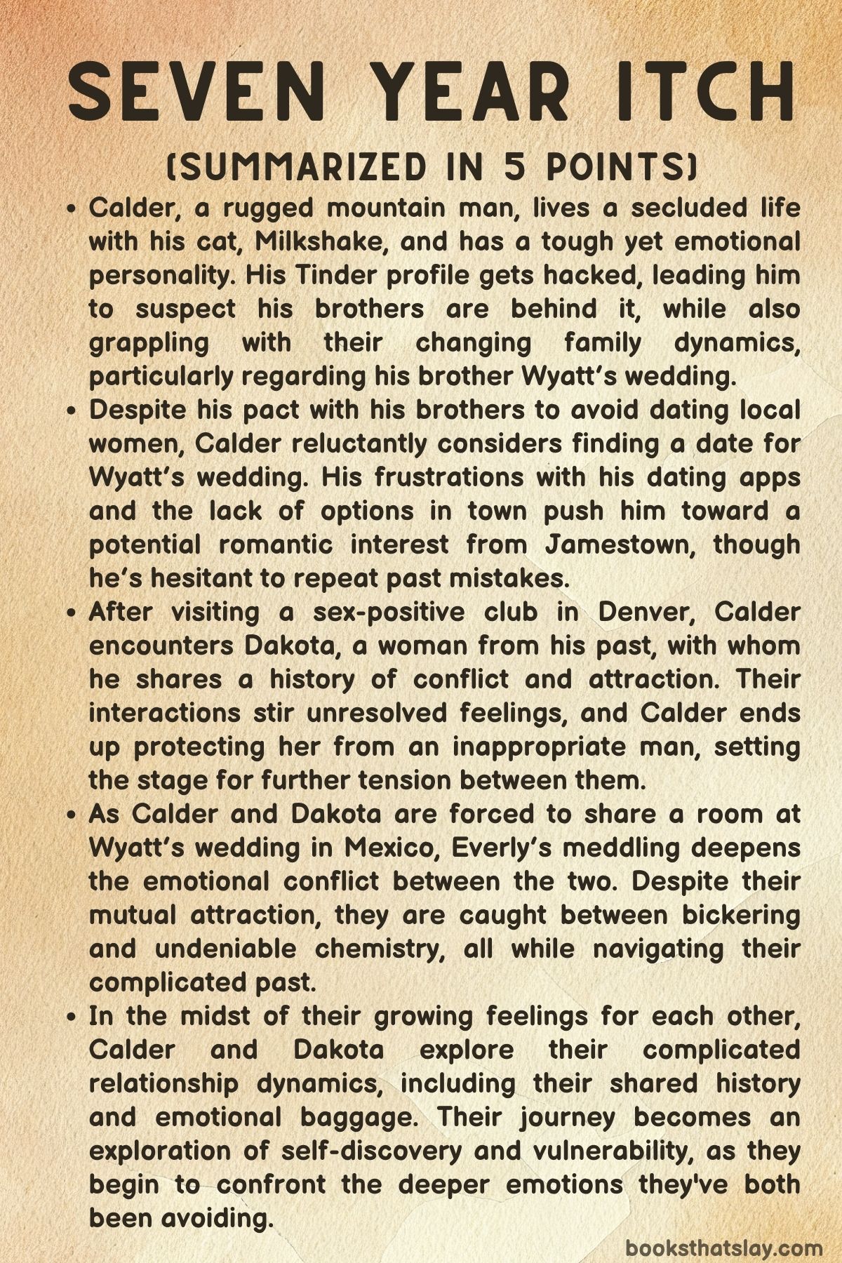Seven Year Itch Summary