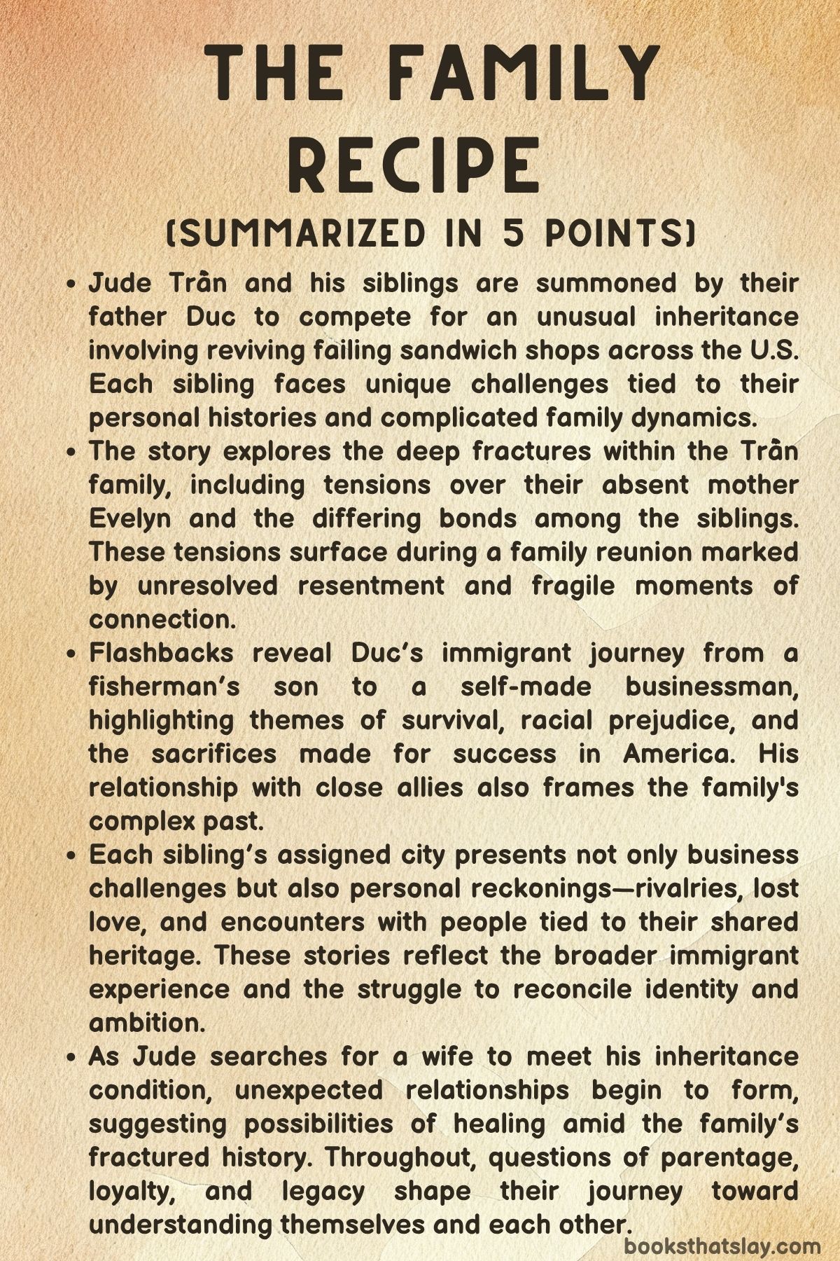 The Family REcipe Summary