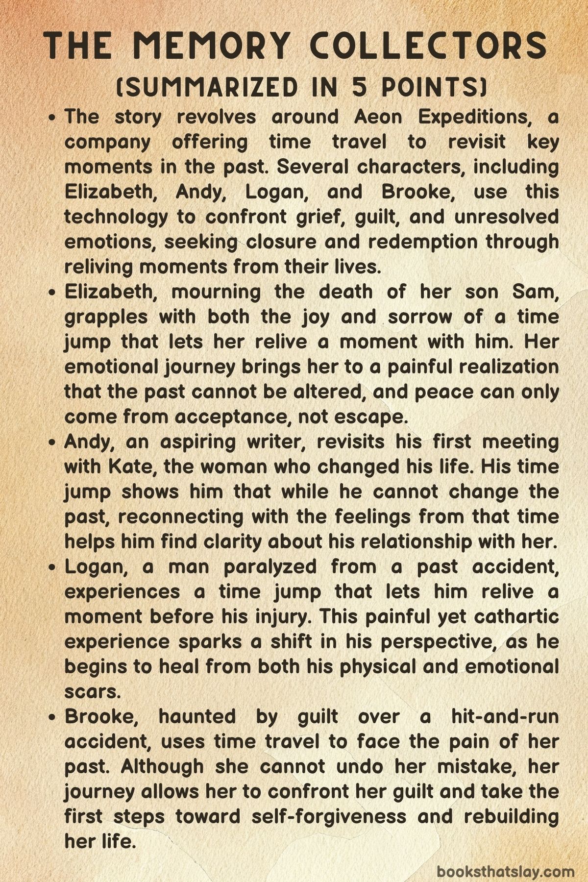 The Memory Collectors Summary