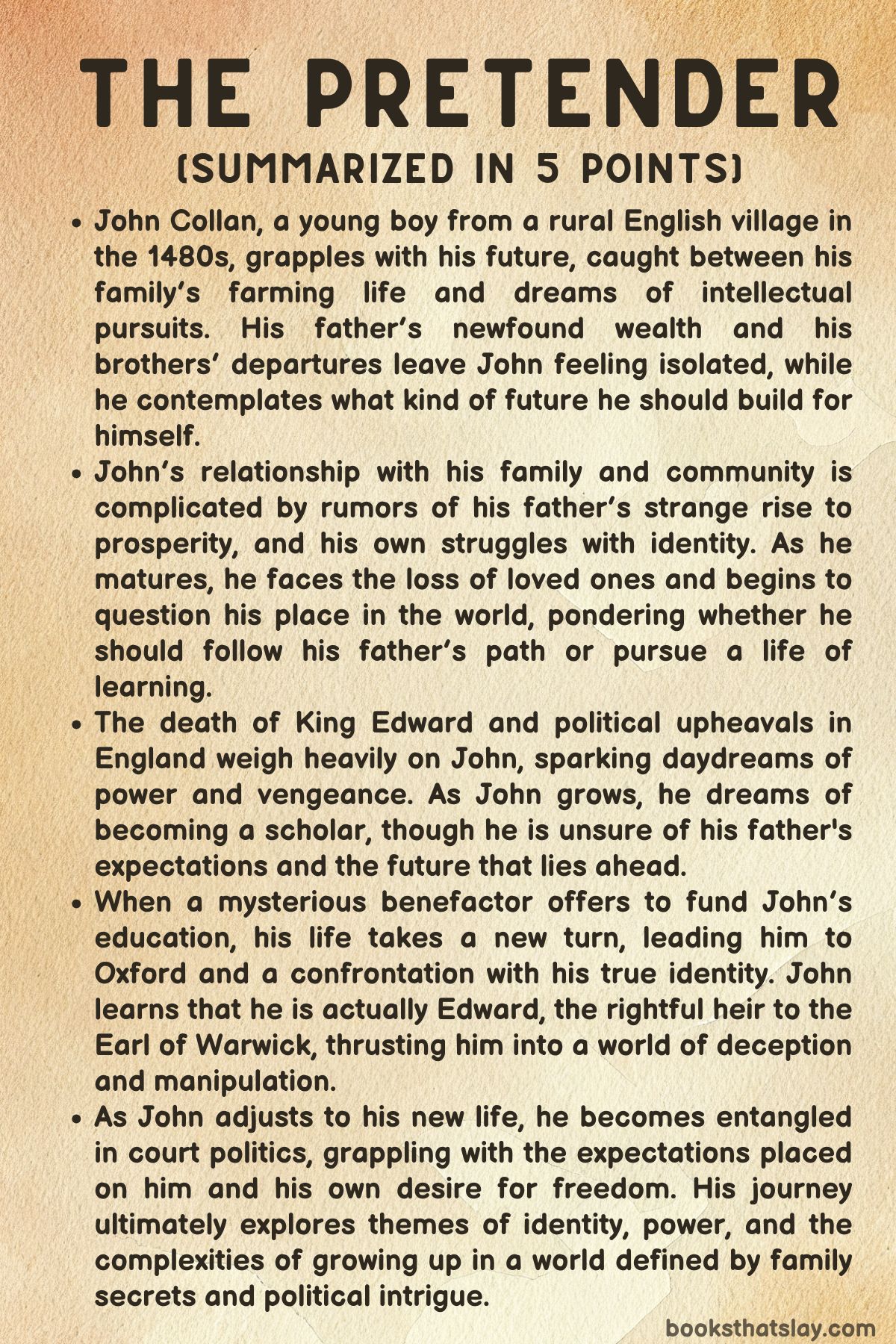 The Pretender by Jo Harkin Summary