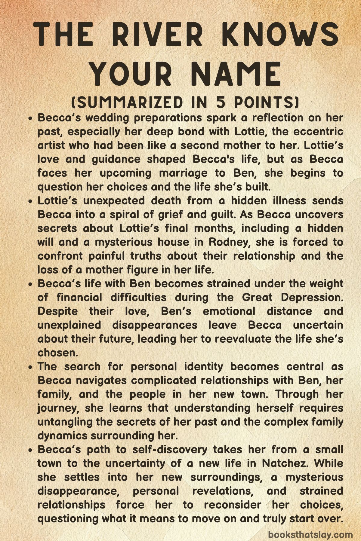 The River Knows Your Name Summary