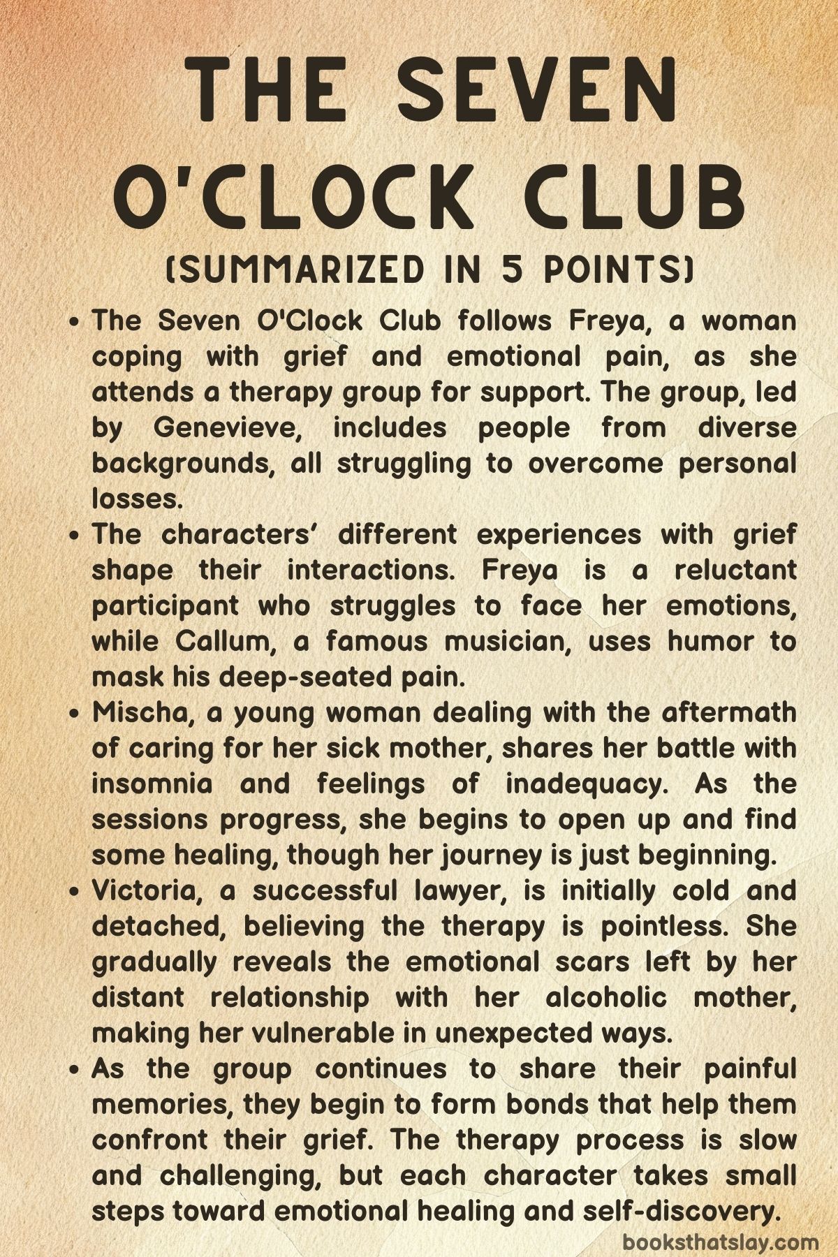 The Seven O'Clock Club Summary