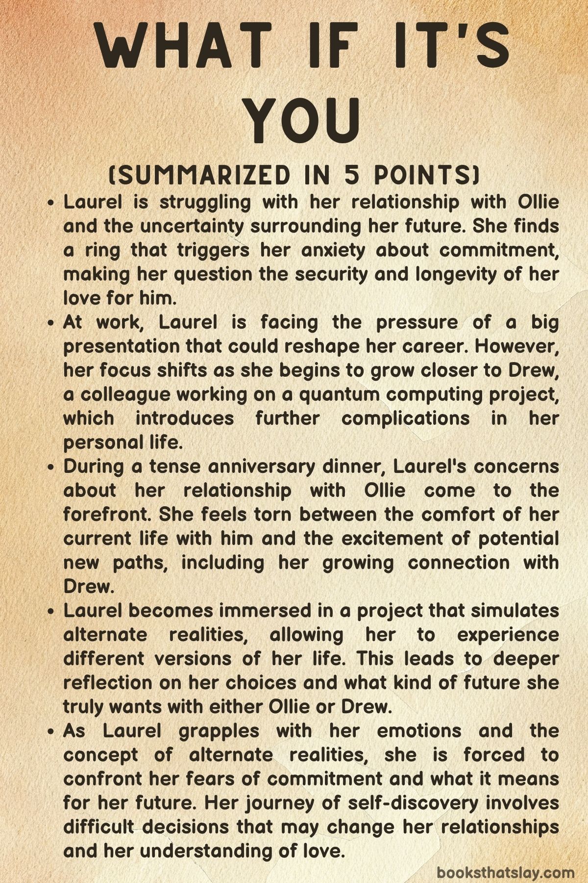 What if It's You Summary