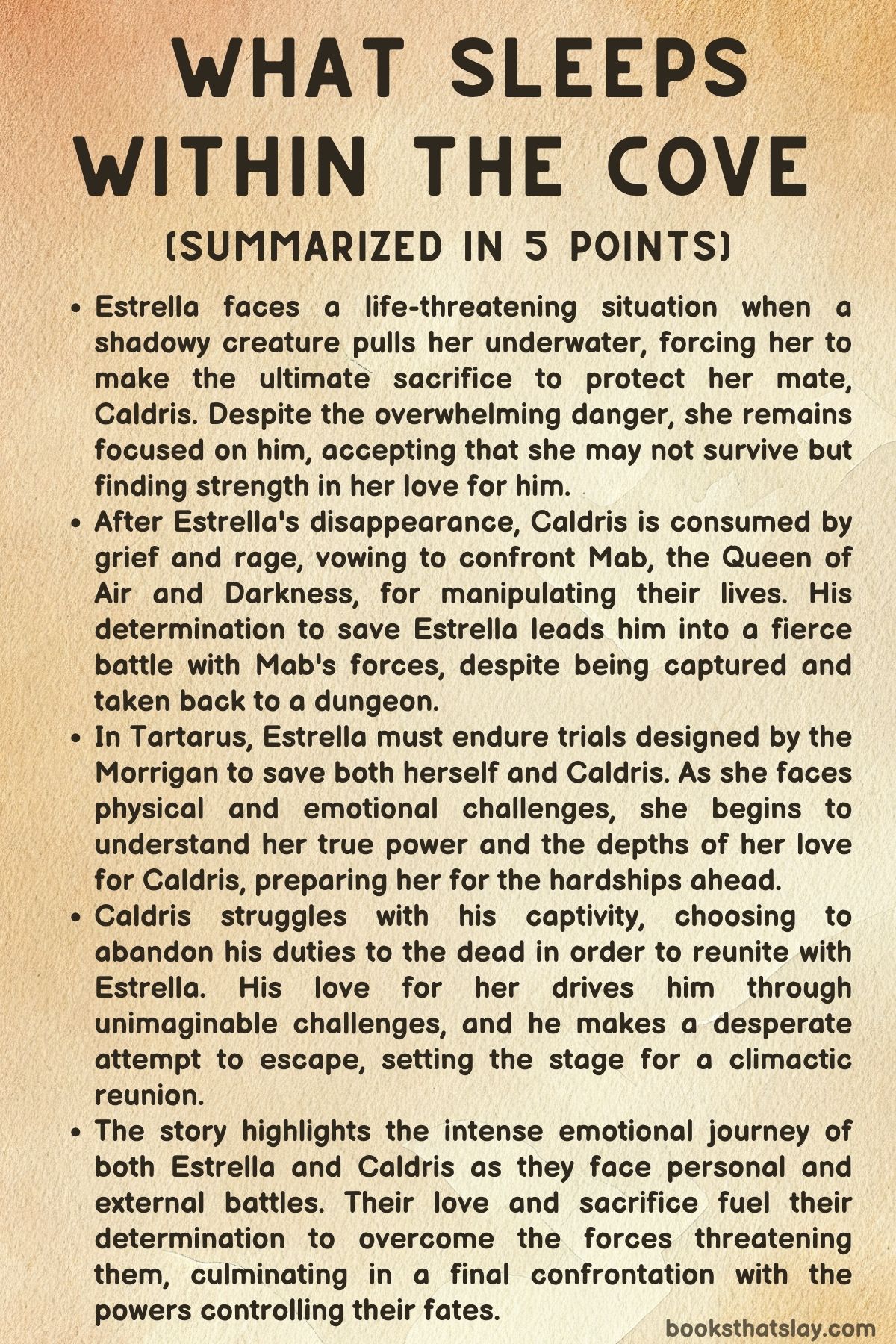 What Sleeps Within the Cove Summary