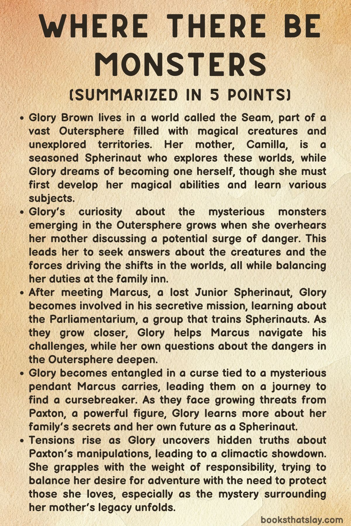 Where There Be Monsters Summary