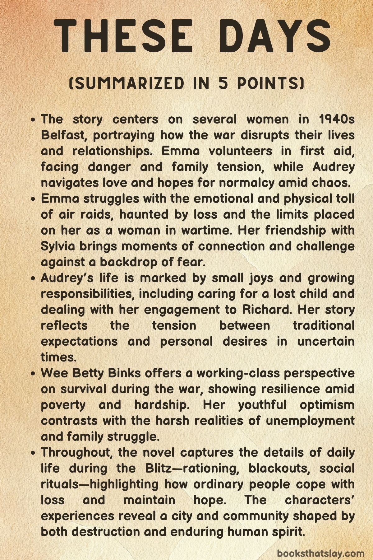 These Days by Lucy Caldwell Summary