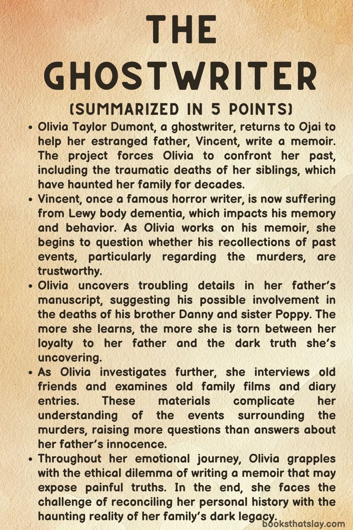 The Ghostwriter by Julie Clark Summary
