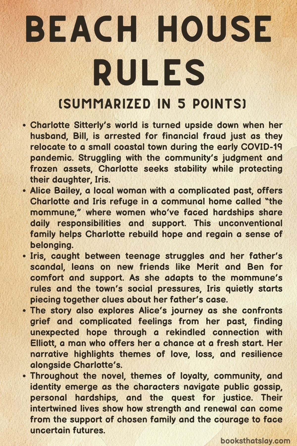 Beach House Rules Summary