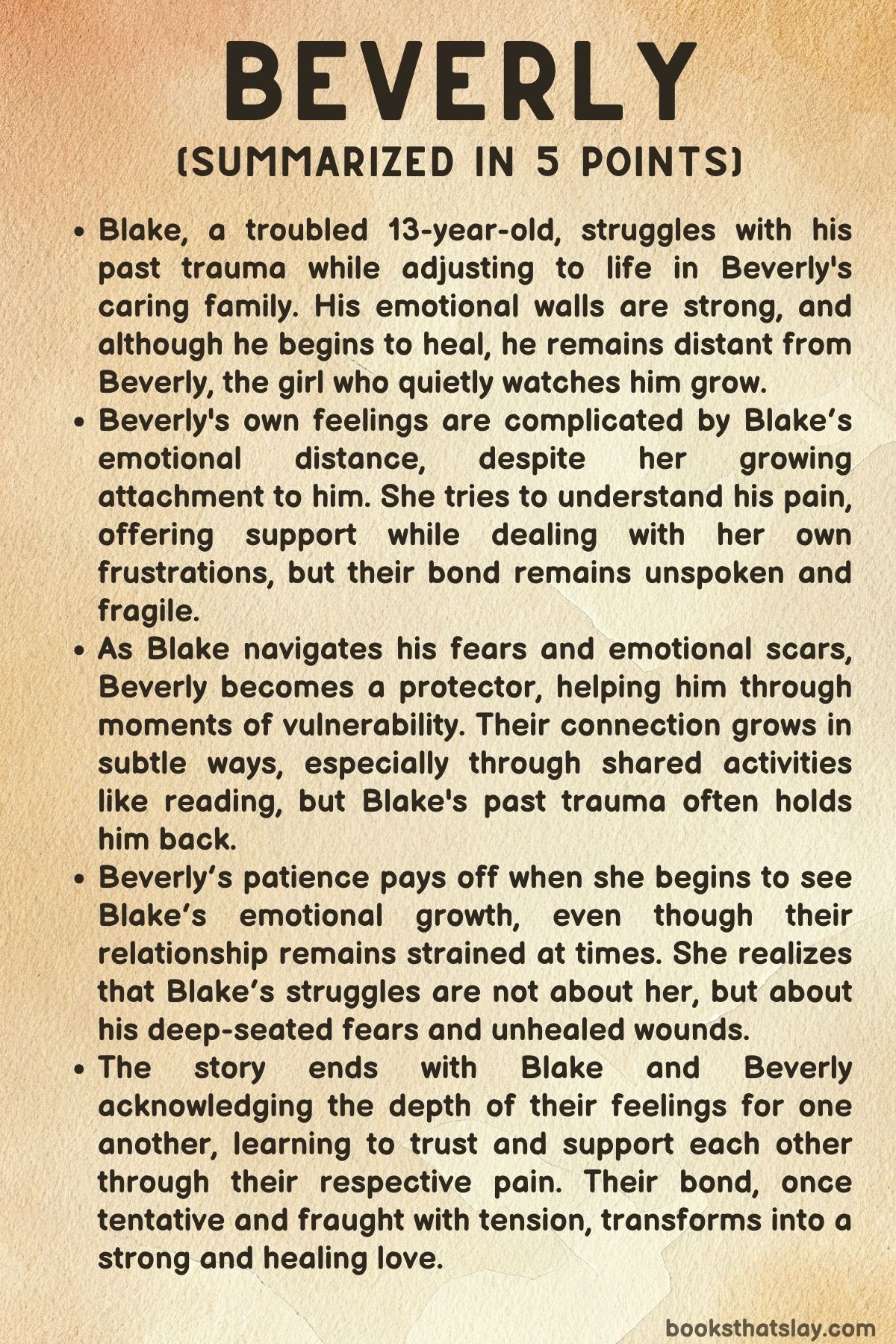 Beverly by Laura J. Robert Summary 