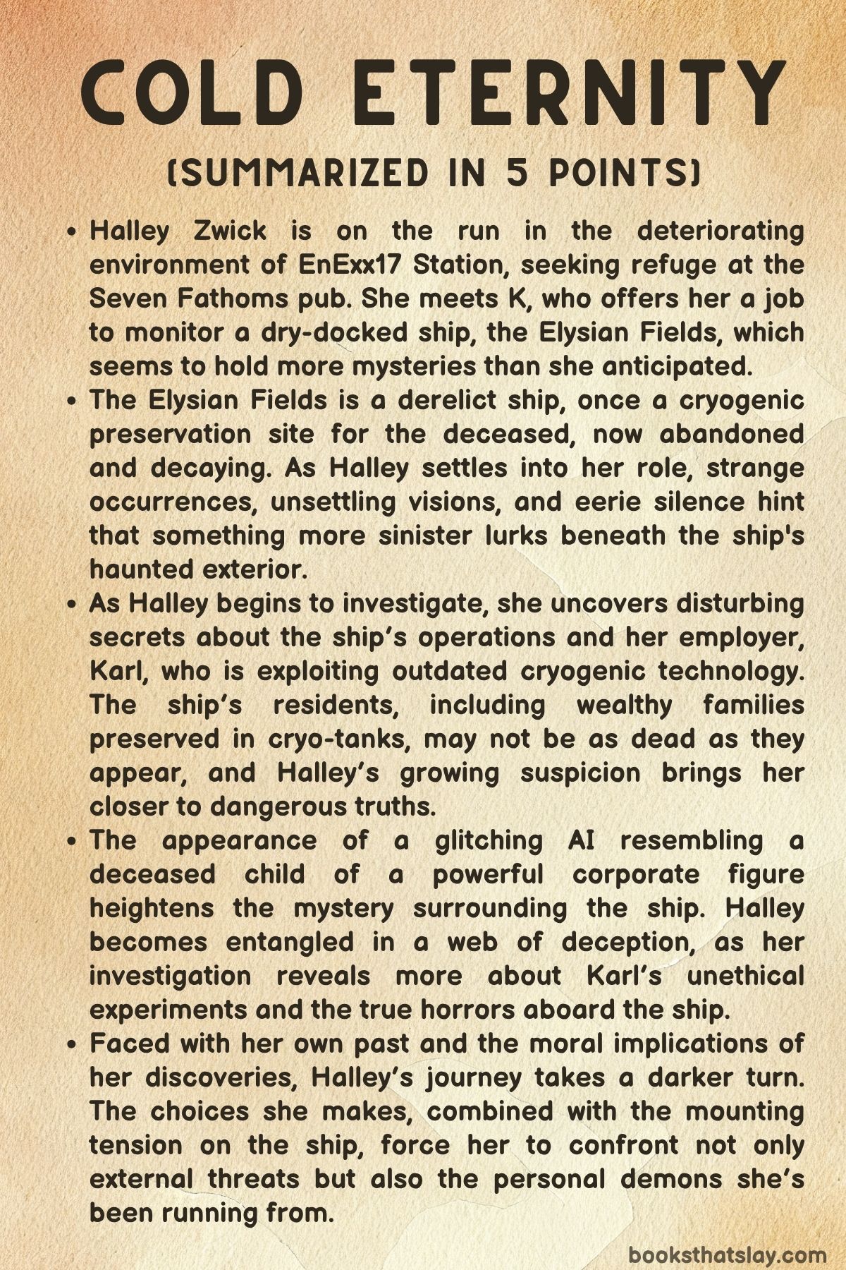 Cold Eternity by SA Barnes Summary