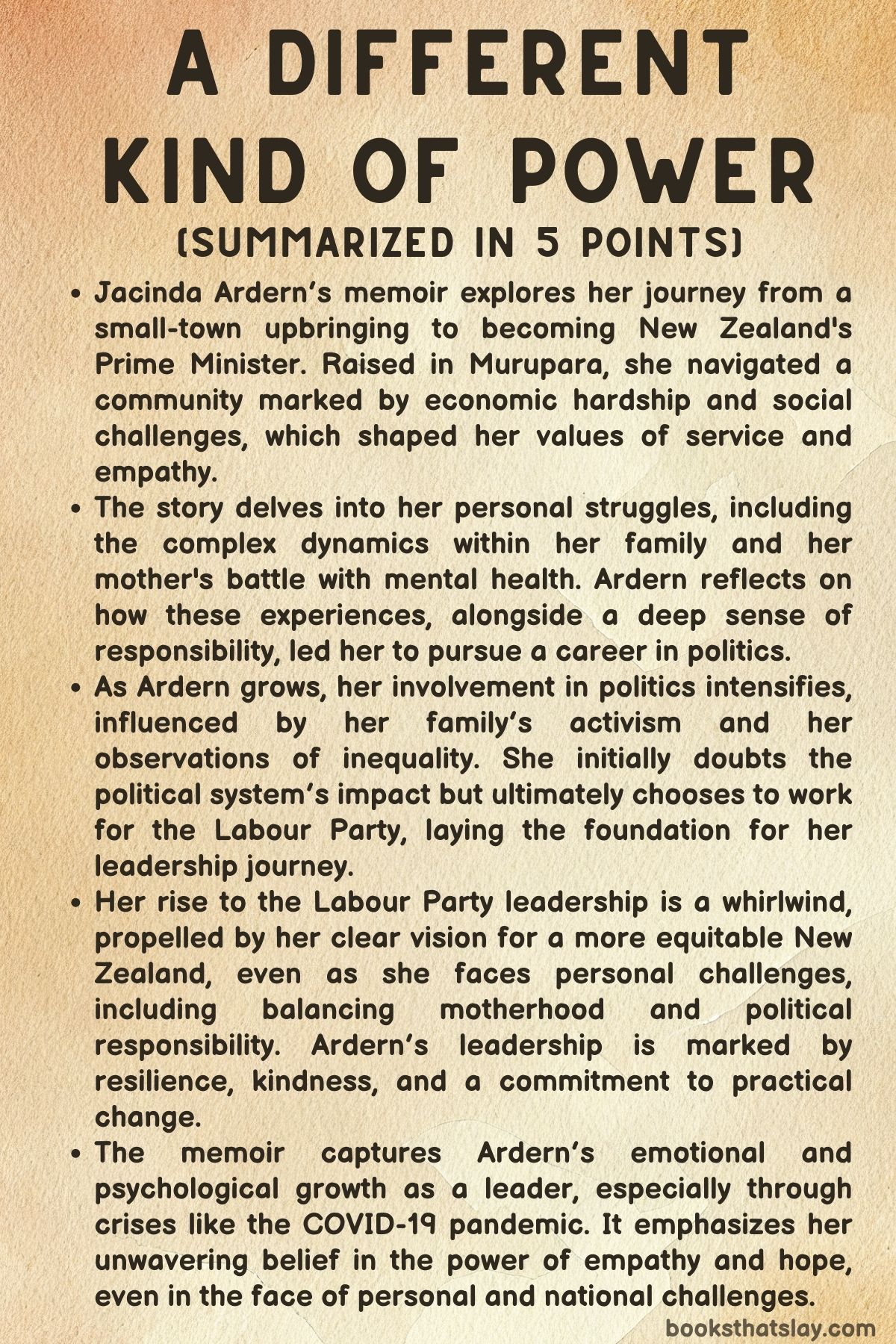 A Different Kind of Power Summary