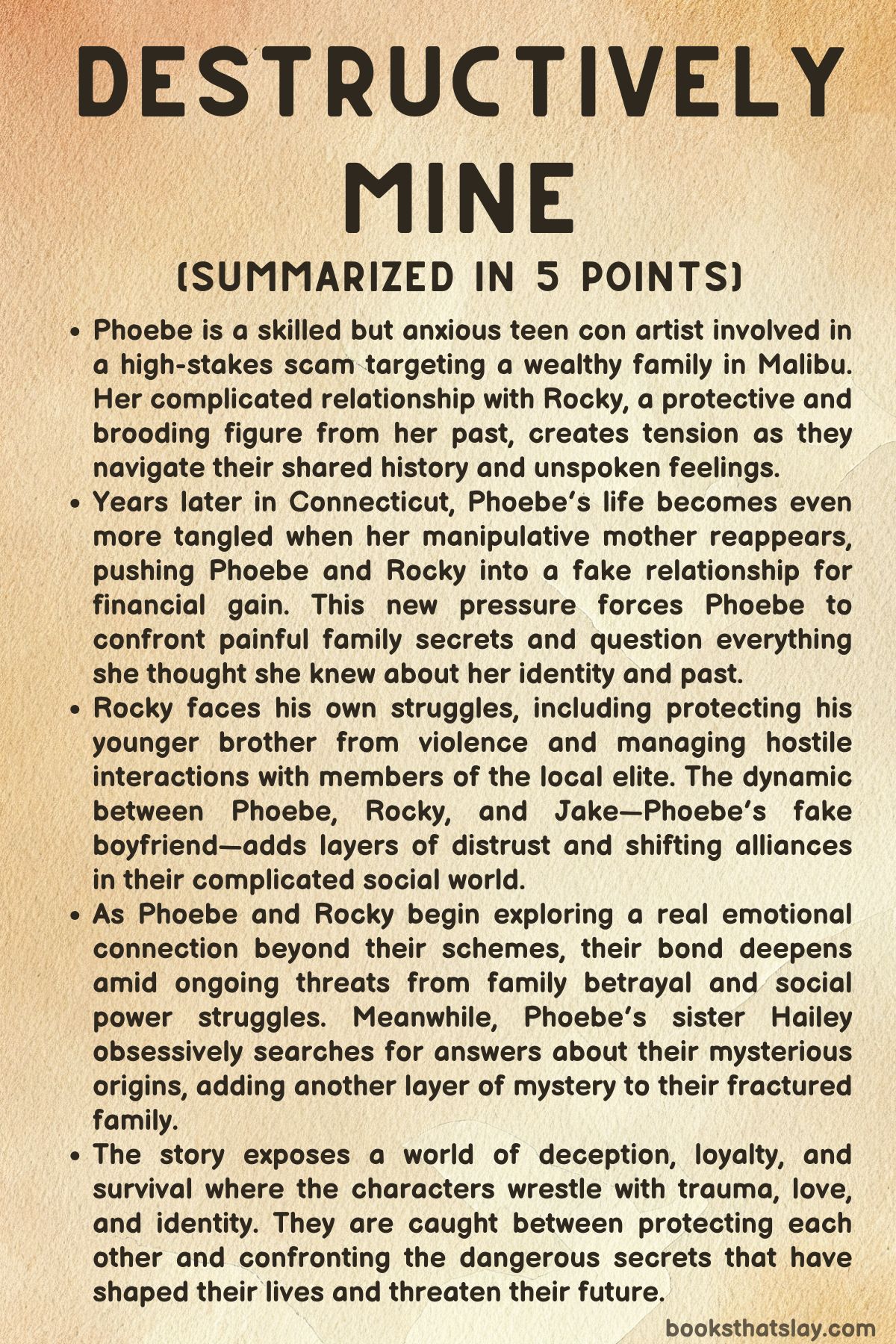 Destructively Mine by Krista & Becca Ritchie Summary