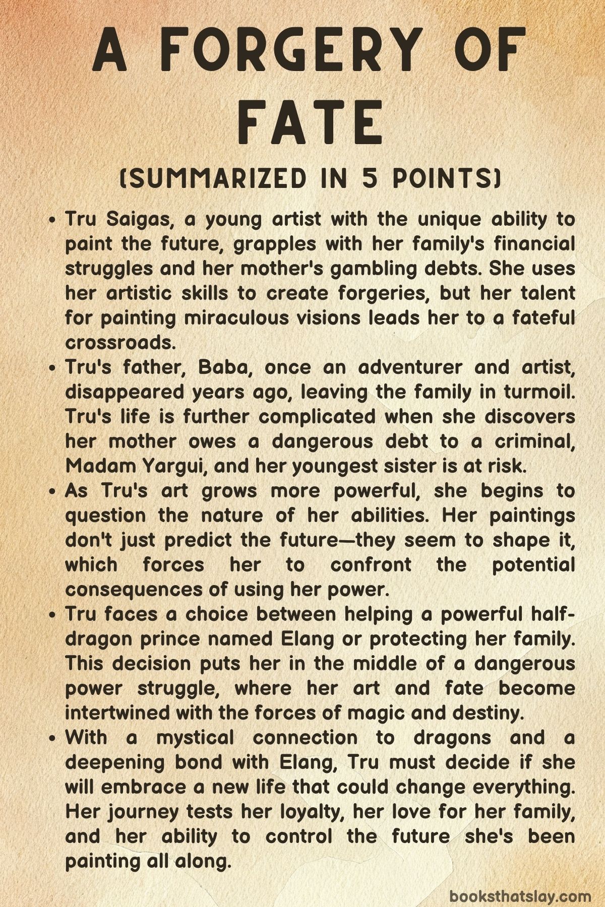 A Forgery of Fate Summary