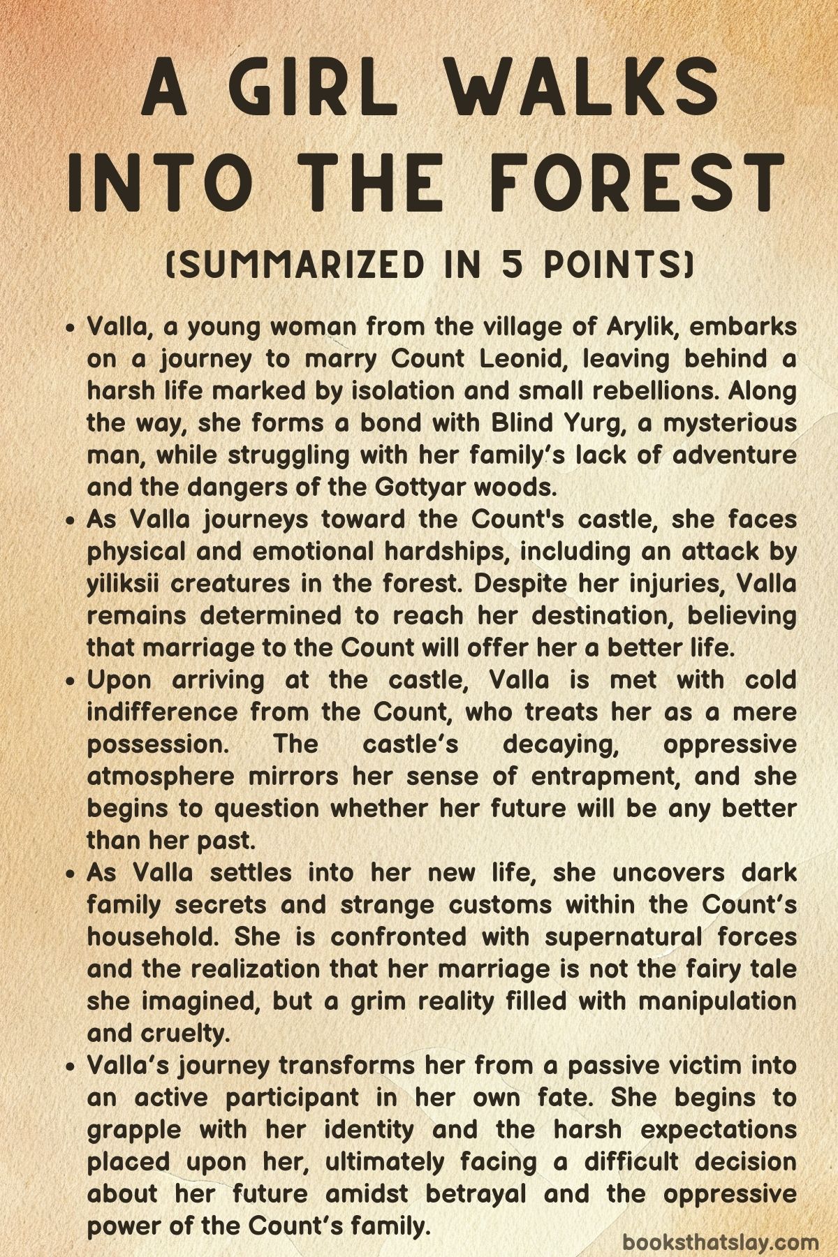 A Girl Walks Into the Forest Summary