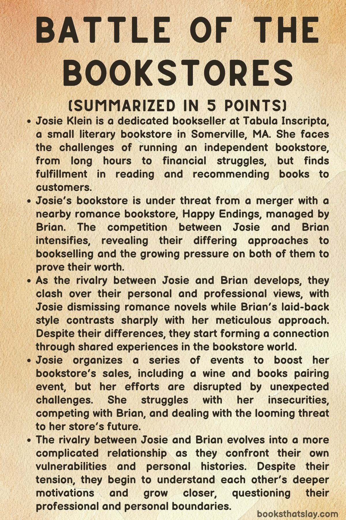 Battle of the Bookstores Summary