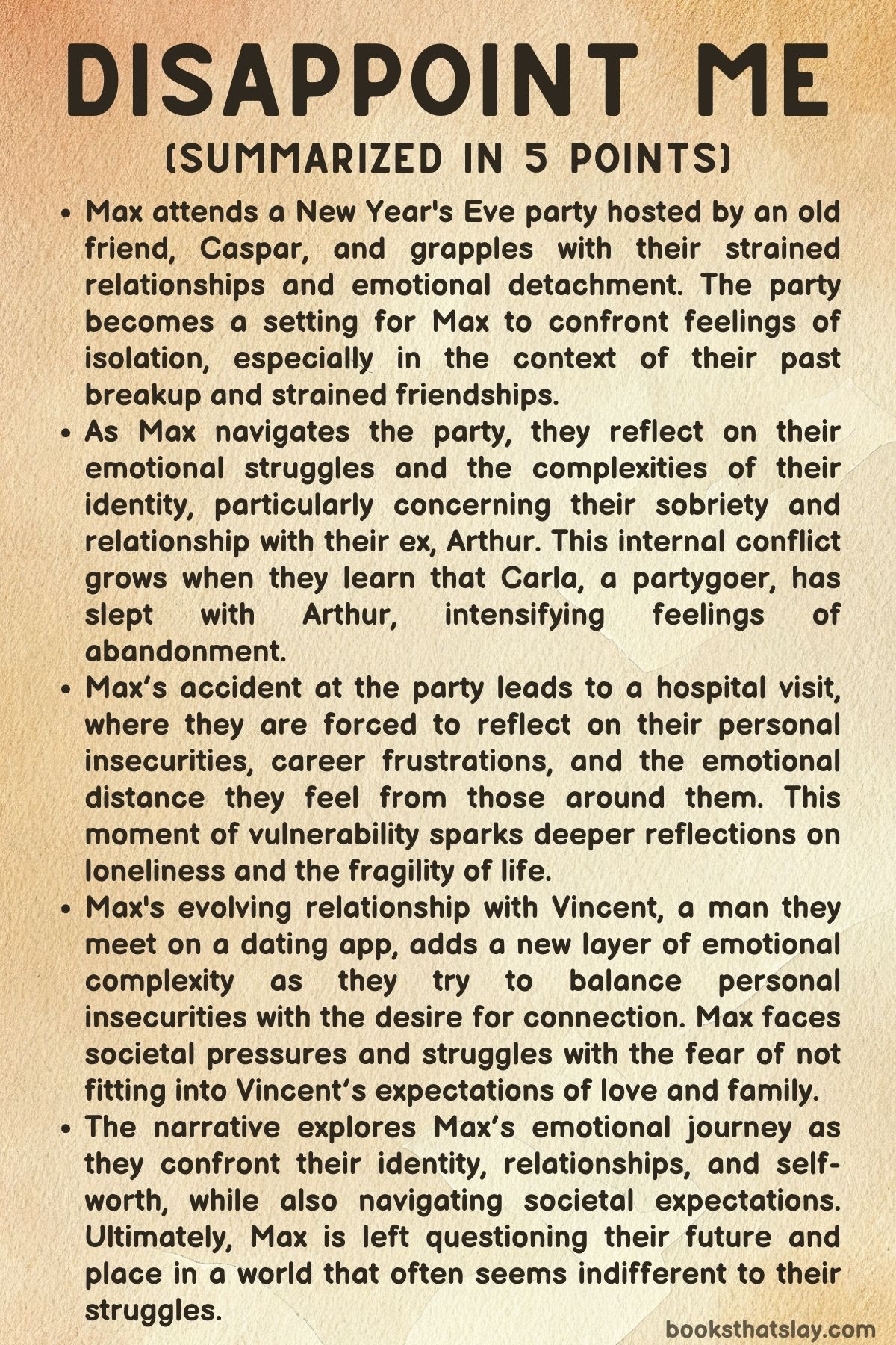Disappoint Me by Nicola Dinan Summary