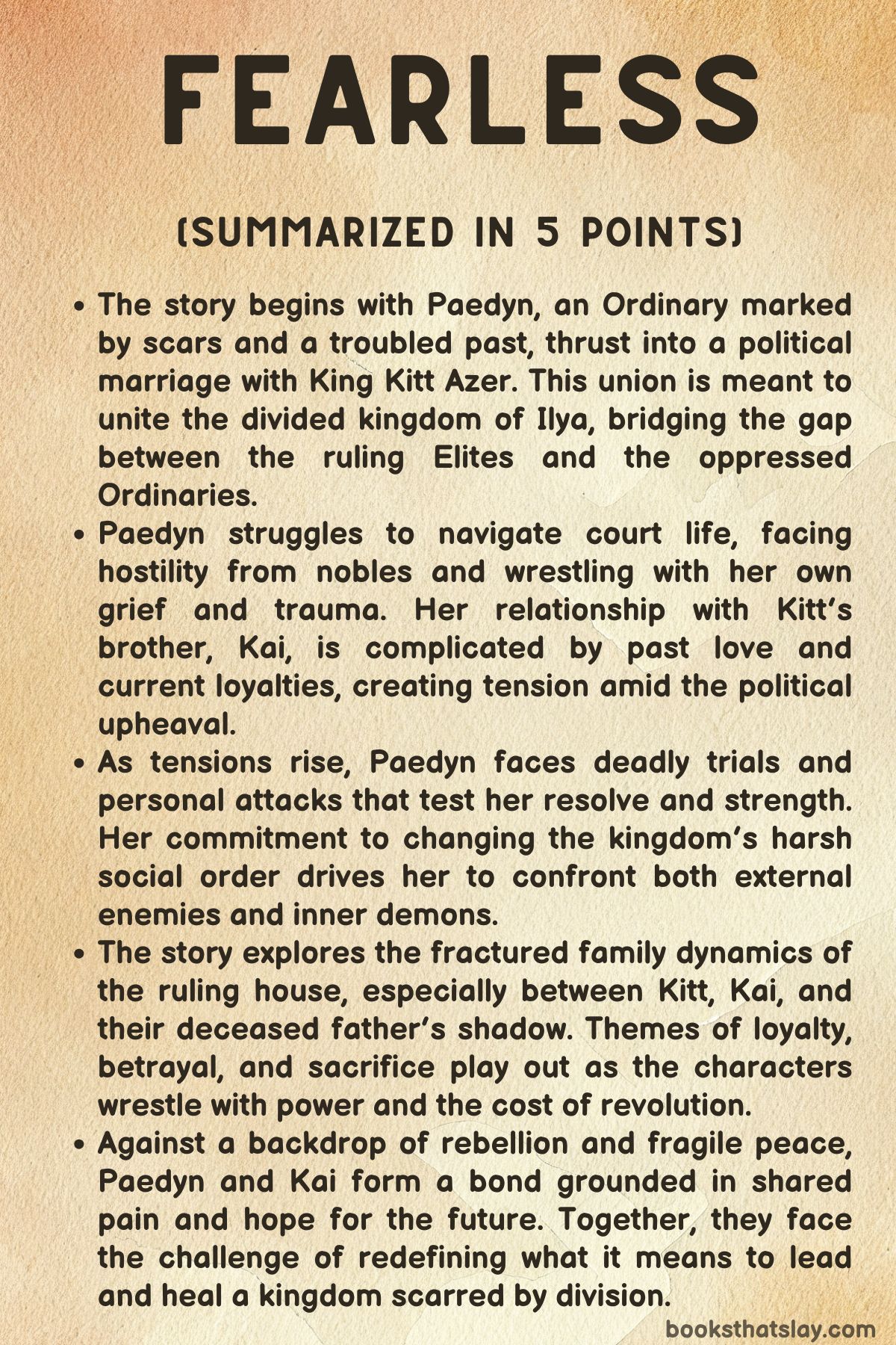 Fearless by Lauren Roberts Summary